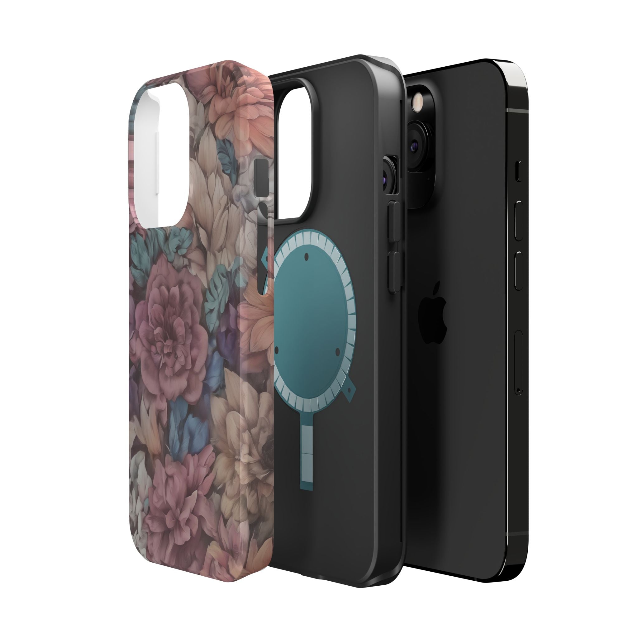 Floral Pattern Phone Case | Magnetic Impact-Resistant Case
