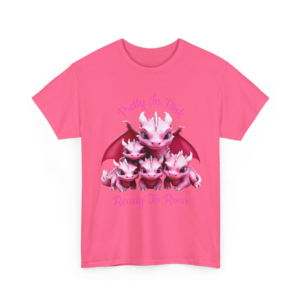 Pretty In Pink Dragons tee | Ready To Roar design