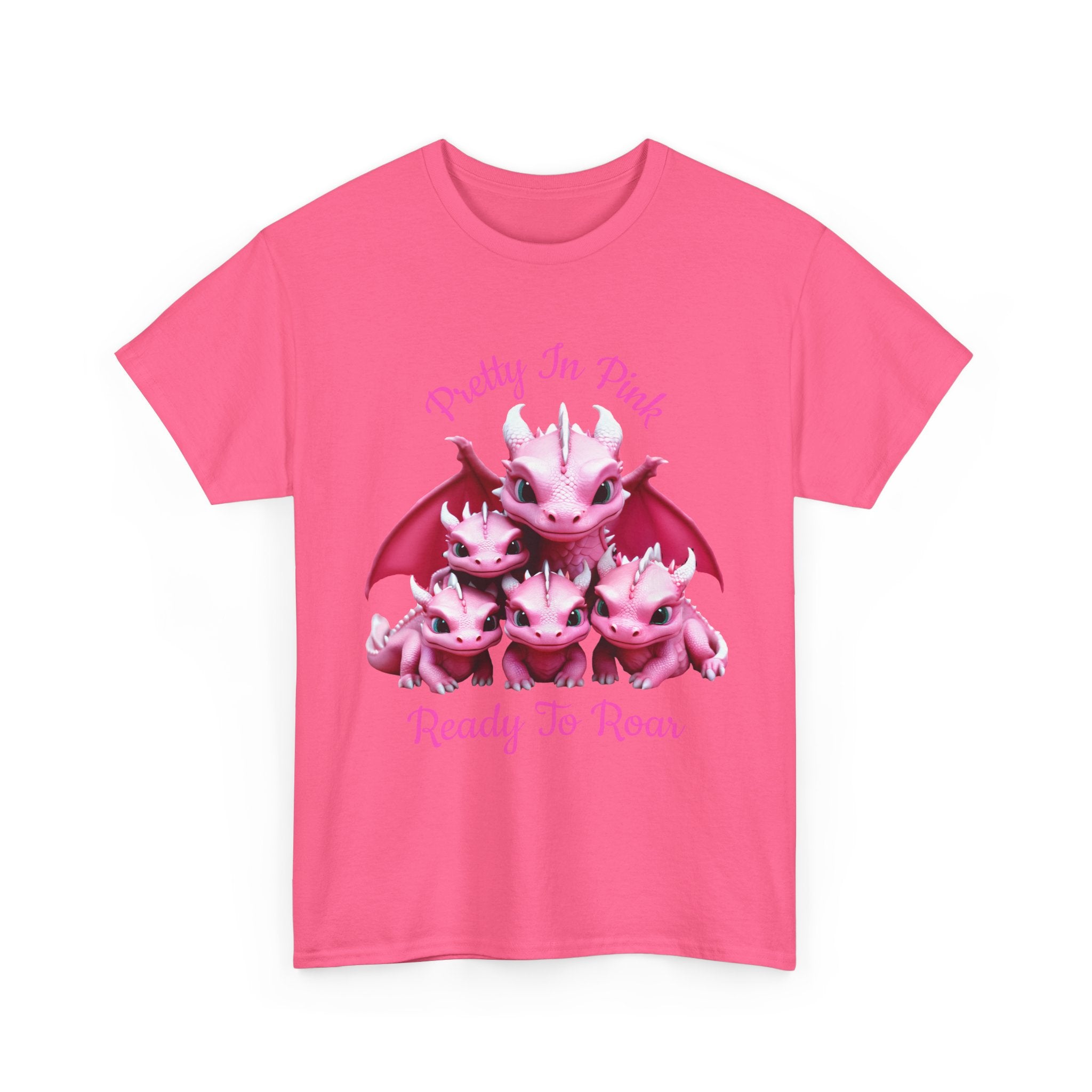 Pretty In Pink Dragons tee | Ready To Roar design