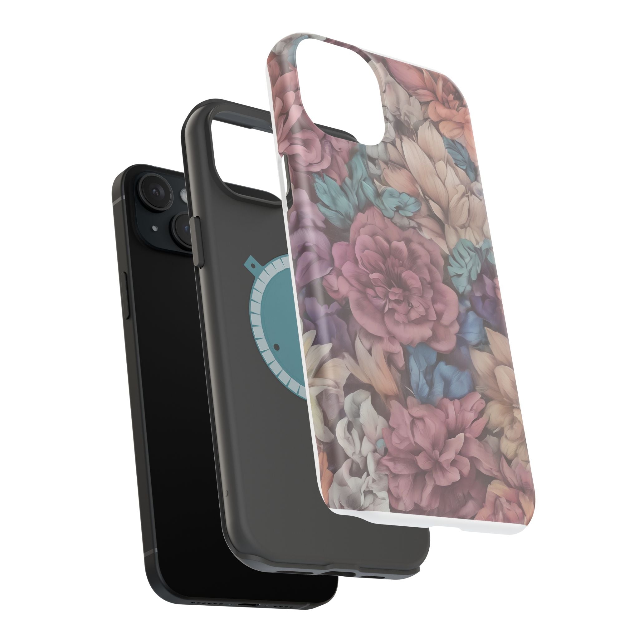 Floral Pattern Phone Case | Magnetic Impact-Resistant Case