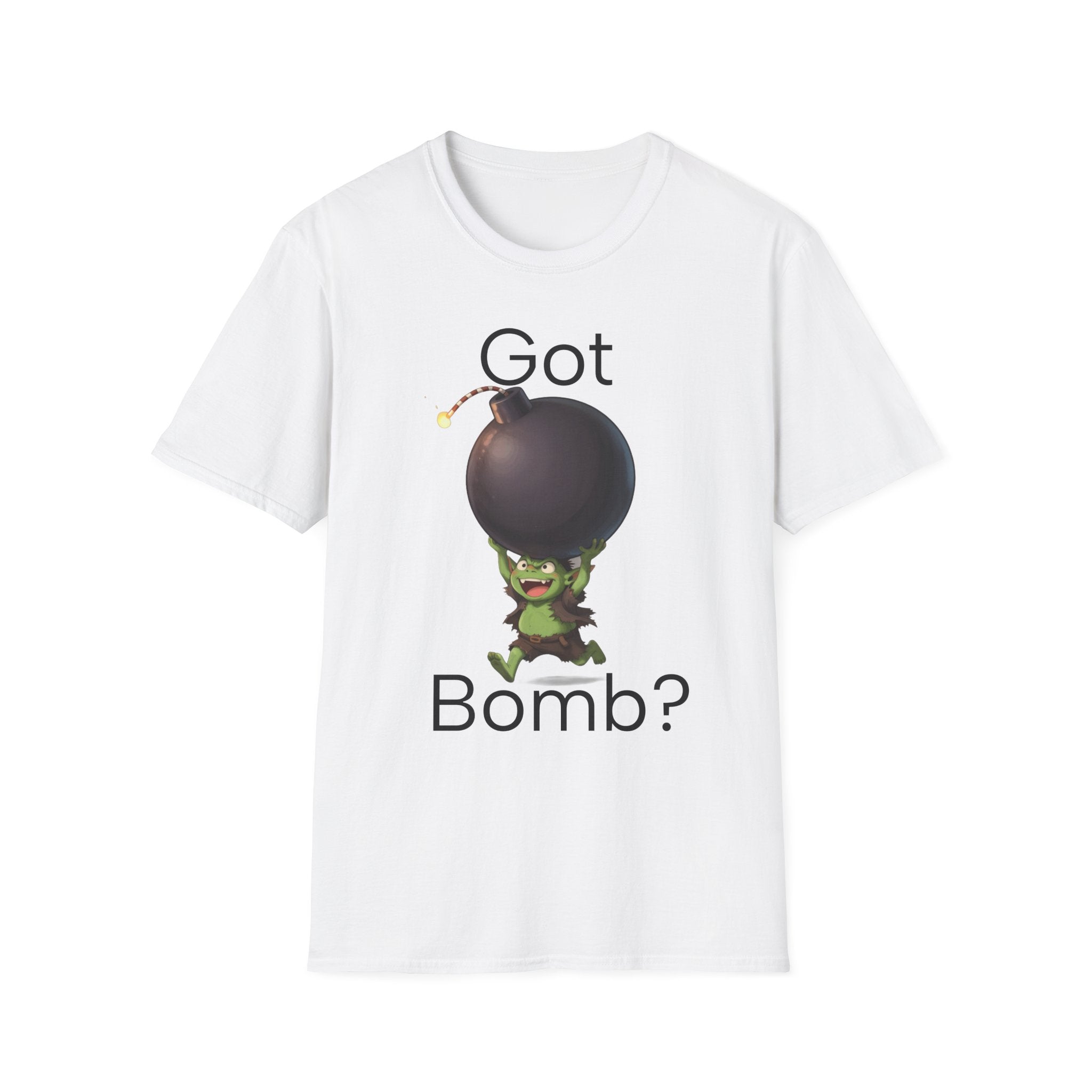 Got Bomb? T-Shirt — Cute Goblin Holding Bomb Graphic Tee