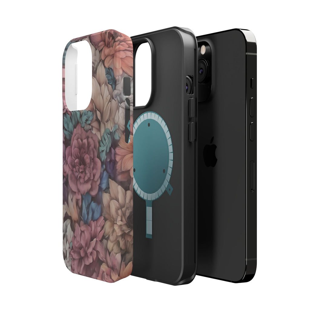 Floral Pattern Phone Case | Magnetic Impact-Resistant Case