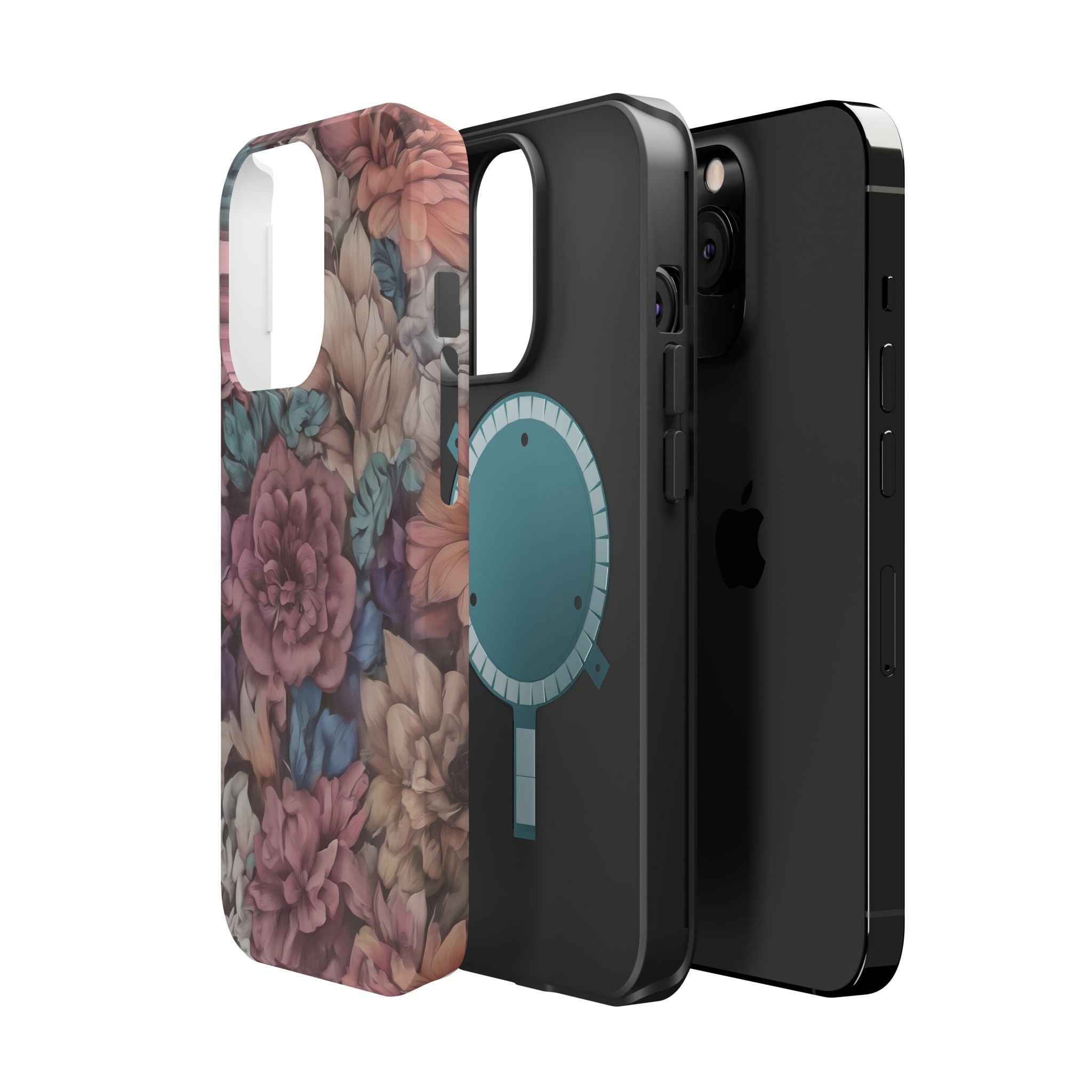 Floral Pattern Phone Case | Magnetic Impact-Resistant Case