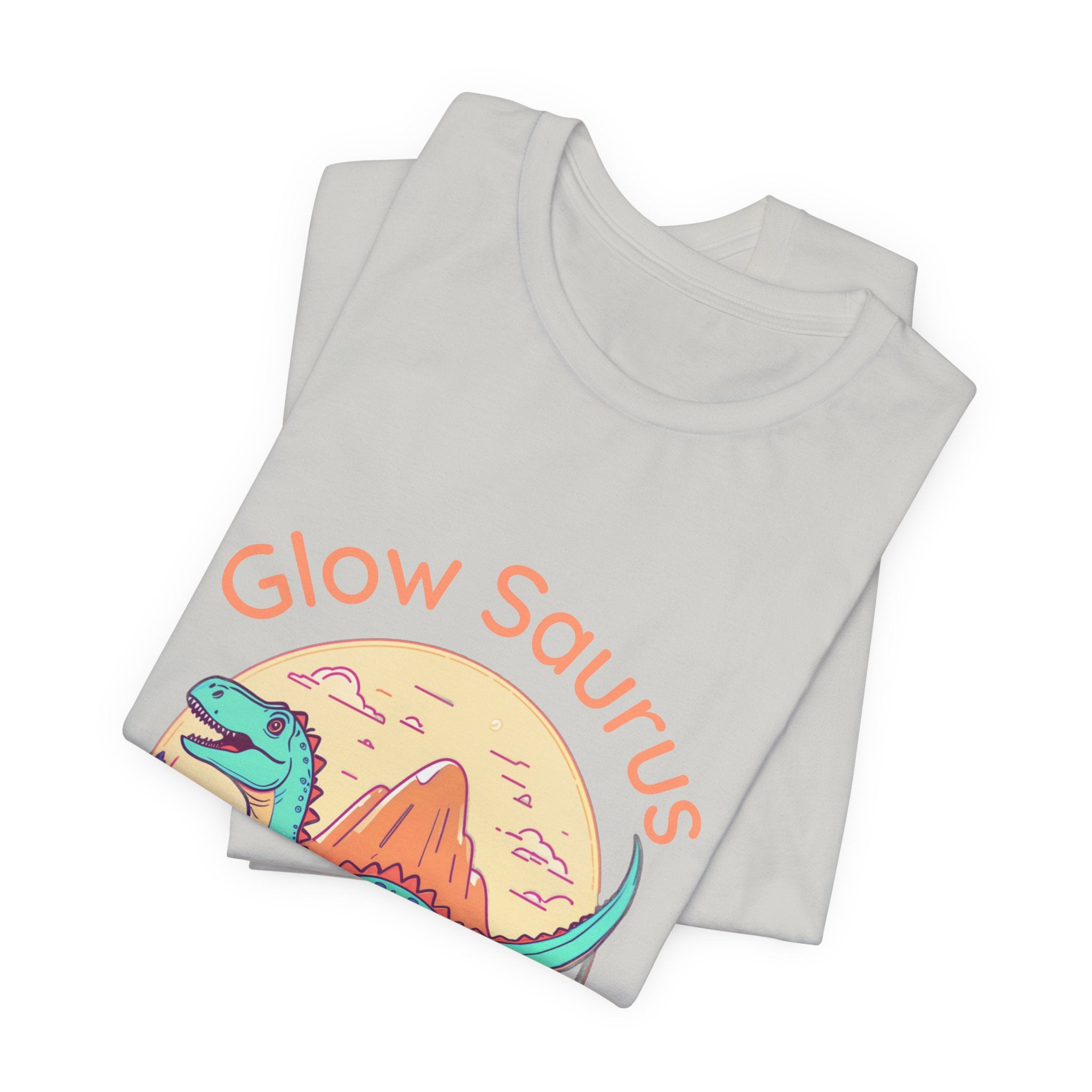 Glow Saurus Tee — Cute Retro Dinosaur T‑Shirt