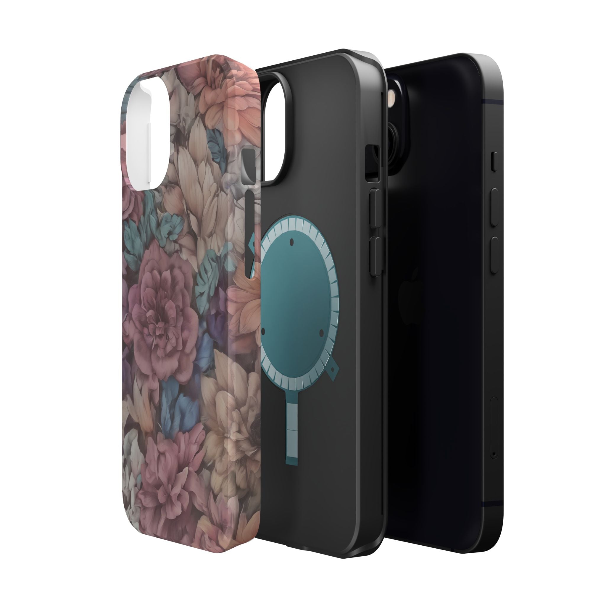 Floral Pattern Phone Case | Magnetic Impact-Resistant Case