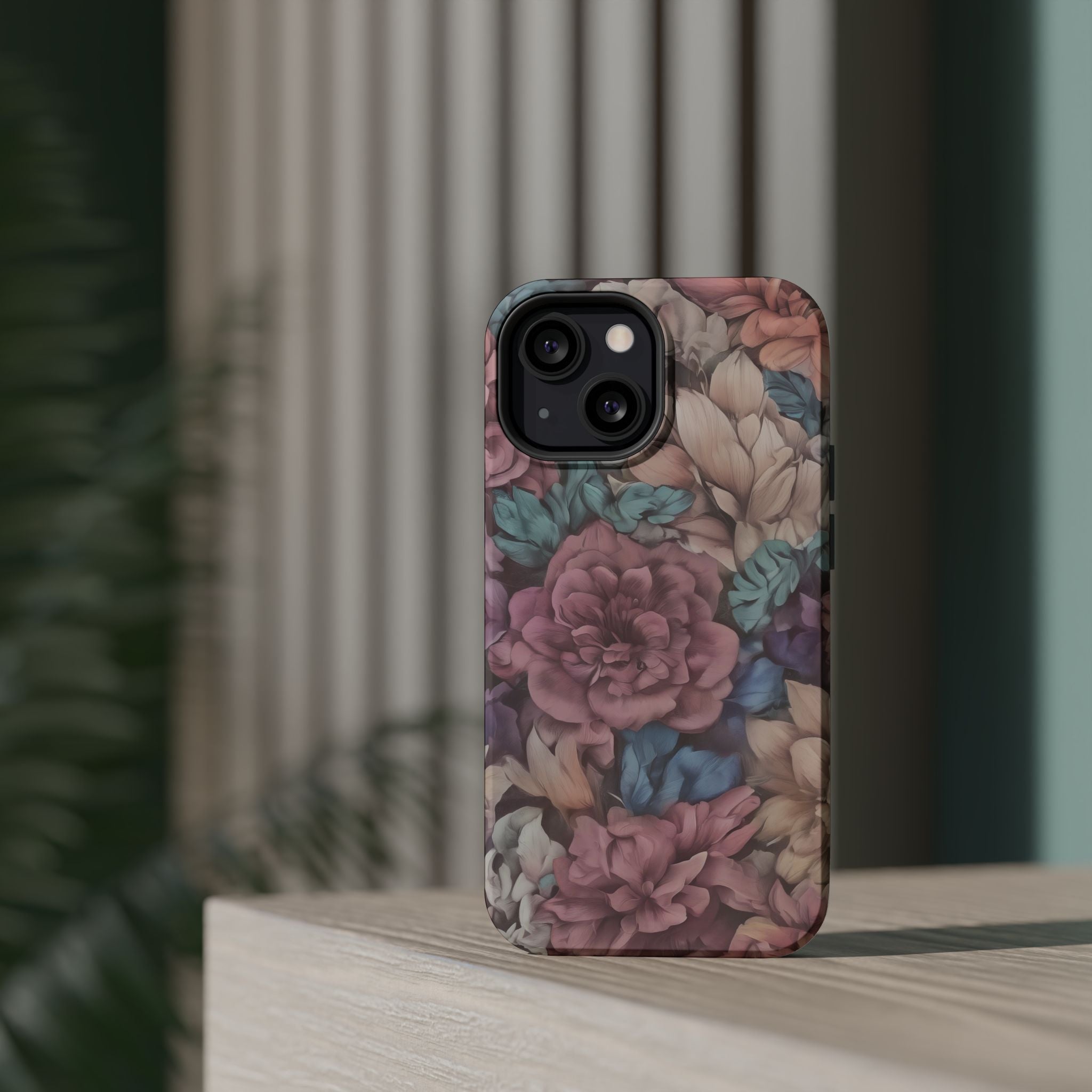 Floral Pattern Phone Case | Magnetic Impact-Resistant Case