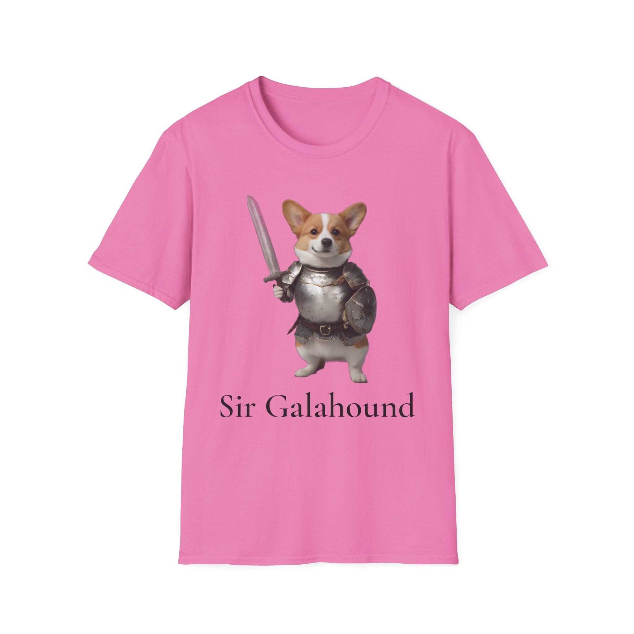 Funny Corgi T-Shirt — Sir Galahound Corgi Knight Graphic Tee