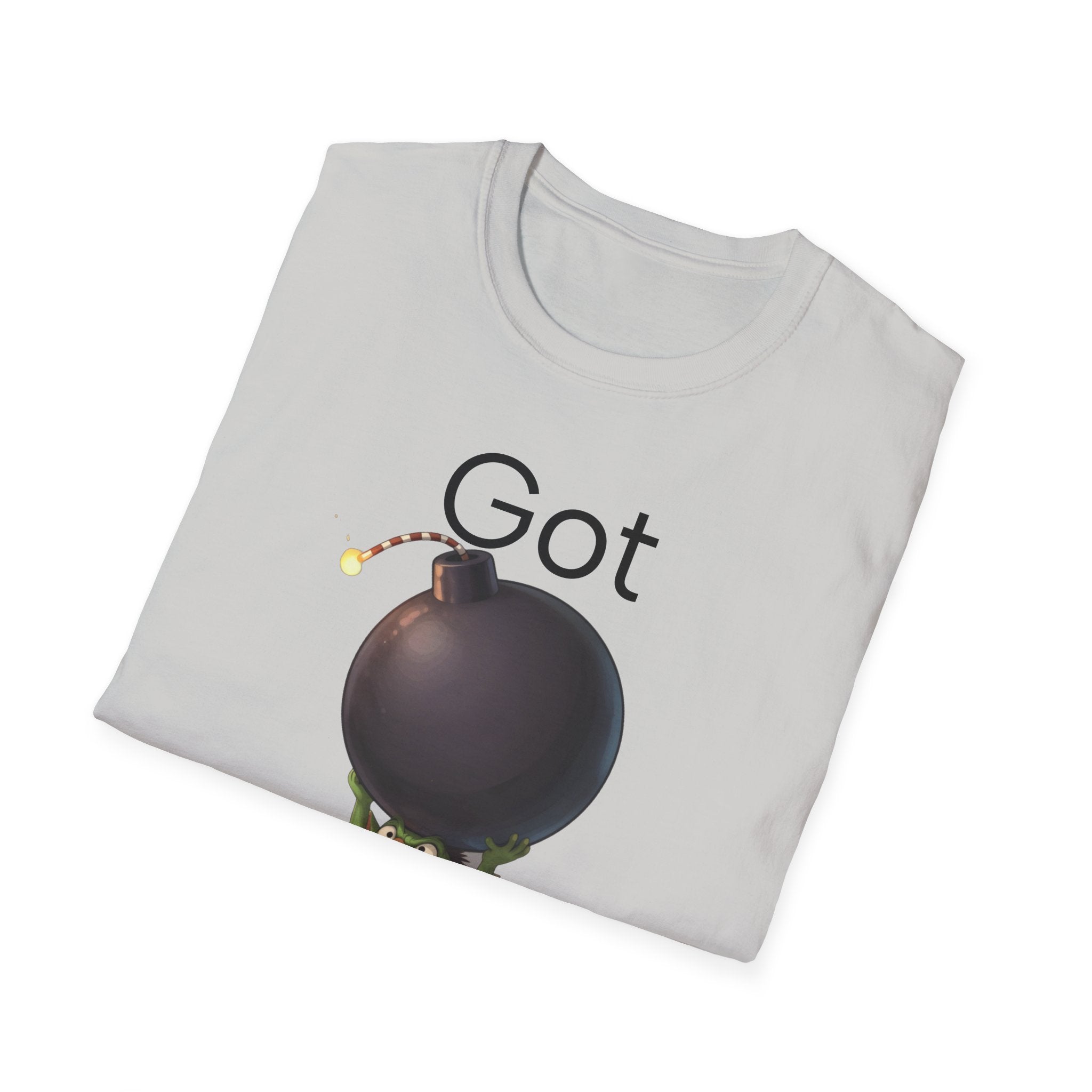 Got Bomb? T-Shirt — Cute Goblin Holding Bomb Graphic Tee