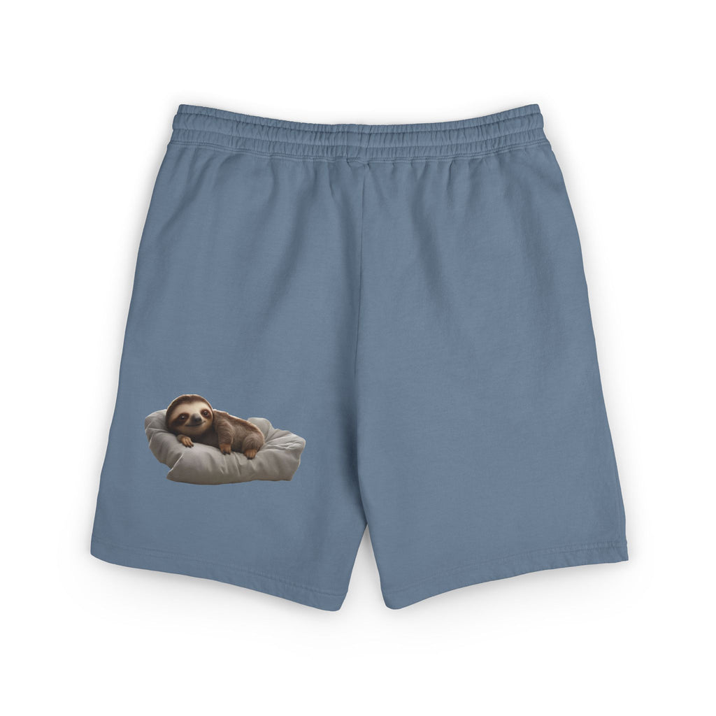 Sloth Lounge Sweat Shorts — Cozy Fleece Sleep & Relax Shorts