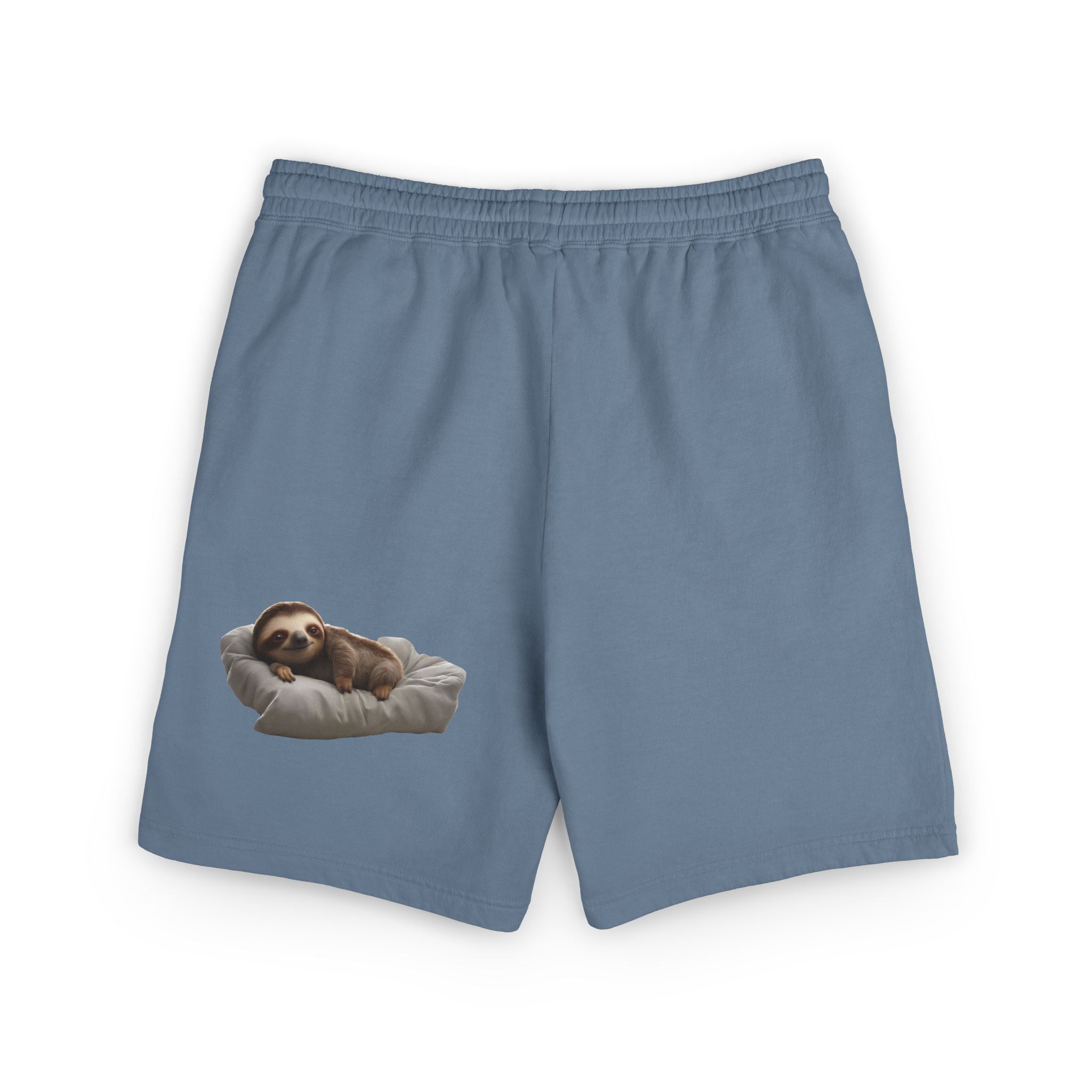 Sloth Lounge Sweat Shorts — Cozy Fleece Sleep & Relax Shorts