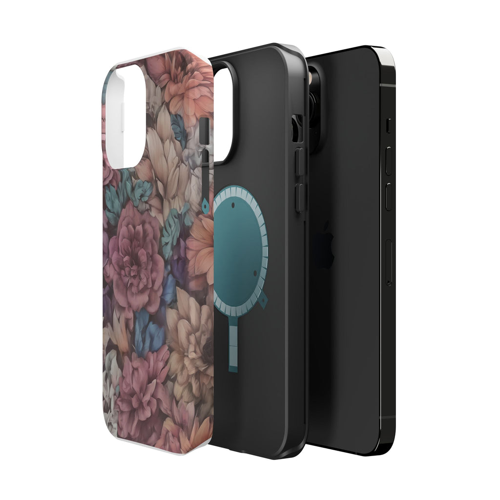 Floral Pattern Phone Case | Magnetic Impact-Resistant Case