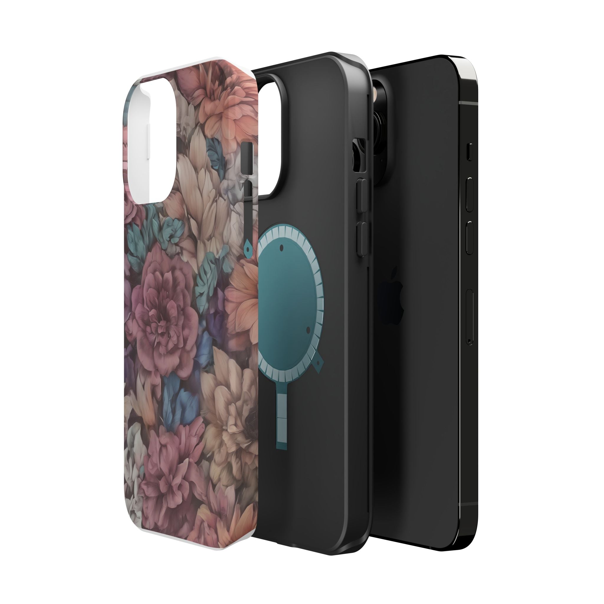 Floral Pattern Phone Case | Magnetic Impact-Resistant Case