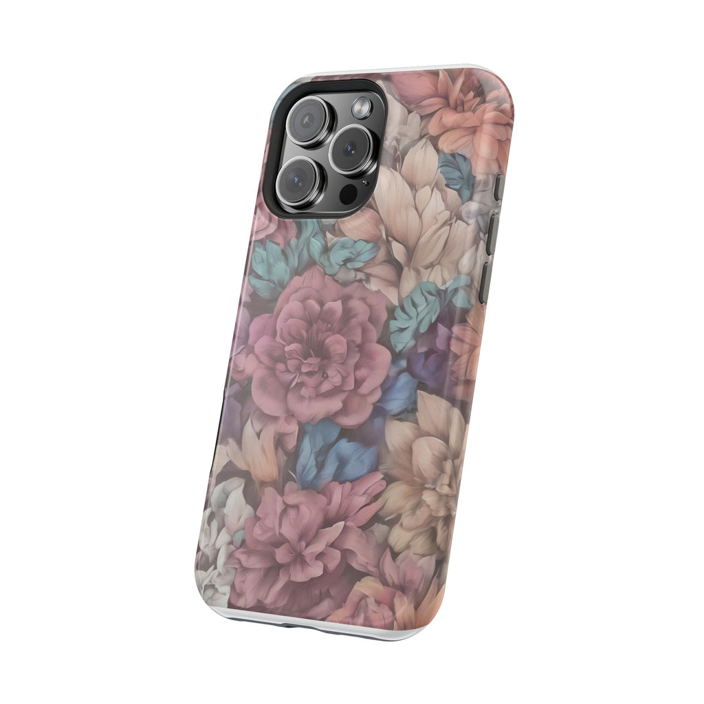 Floral Pattern Phone Case | Magnetic Impact-Resistant Case
