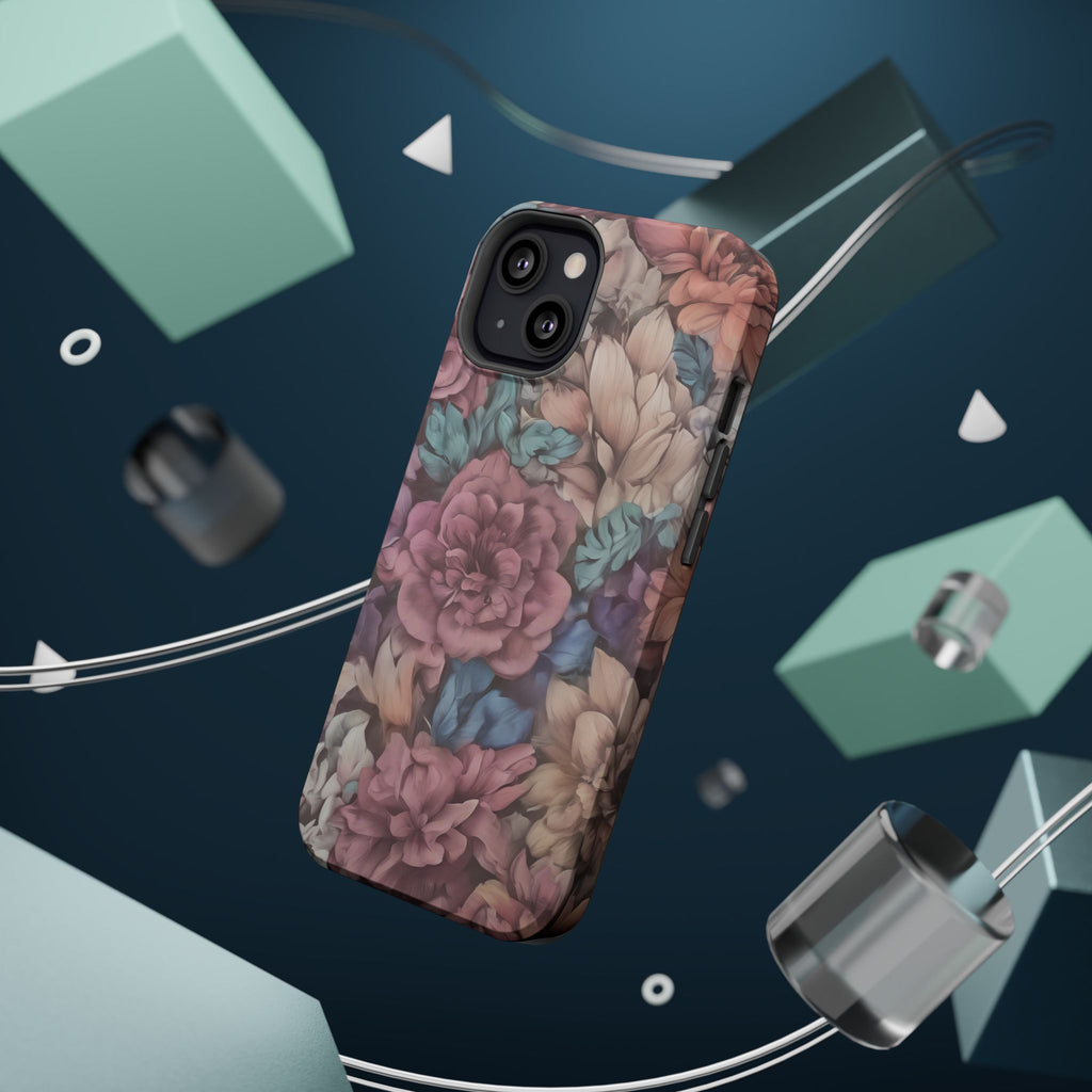 Floral Pattern Phone Case | Magnetic Impact-Resistant Case