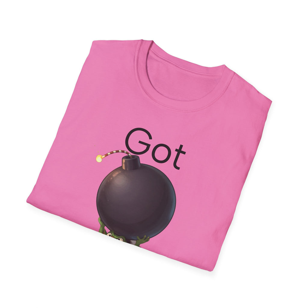 Got Bomb? T-Shirt — Cute Goblin Holding Bomb Graphic Tee
