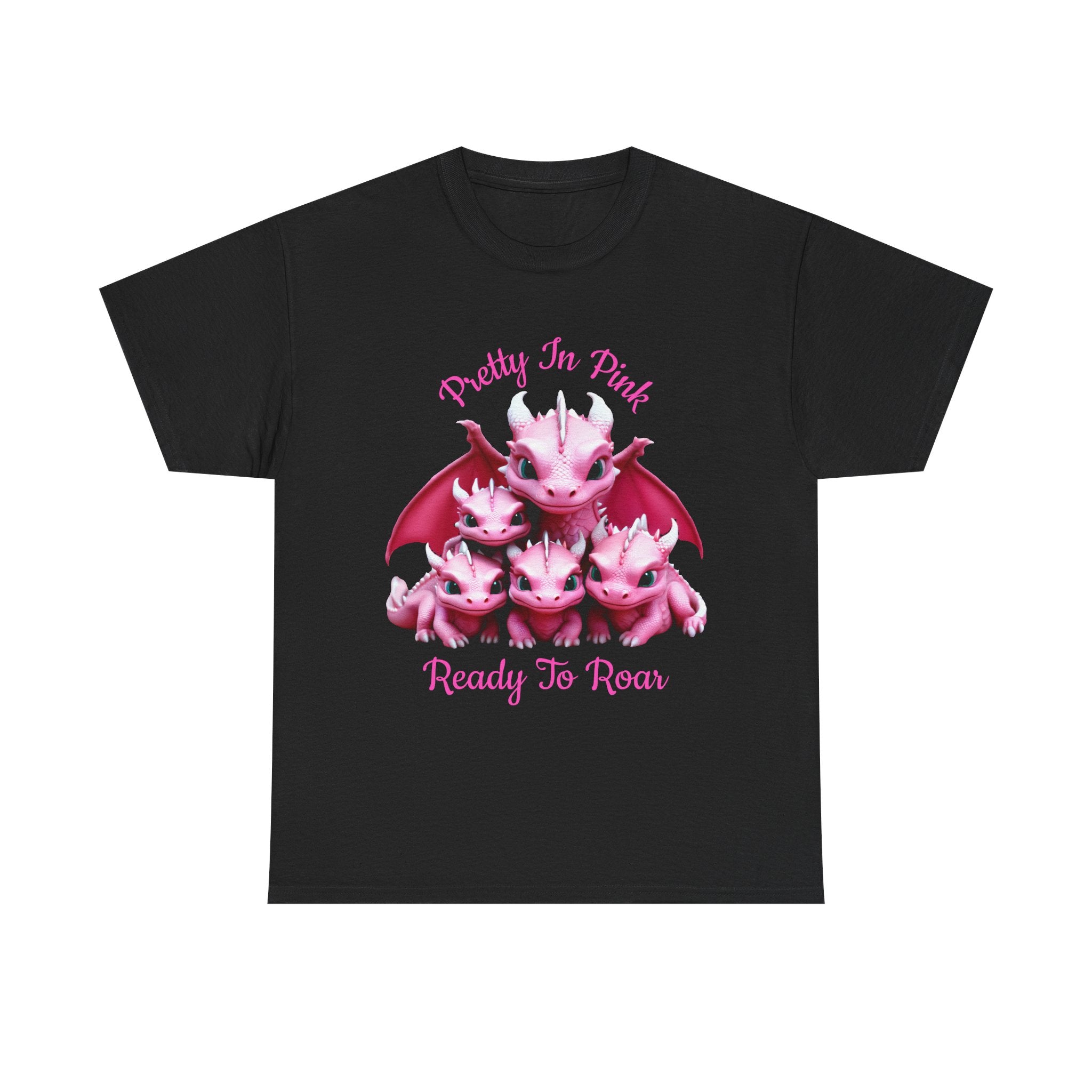 Pretty In Pink Dragons tee | Ready To Roar design