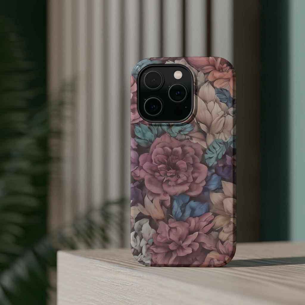 Floral Pattern Phone Case | Magnetic Impact-Resistant Case