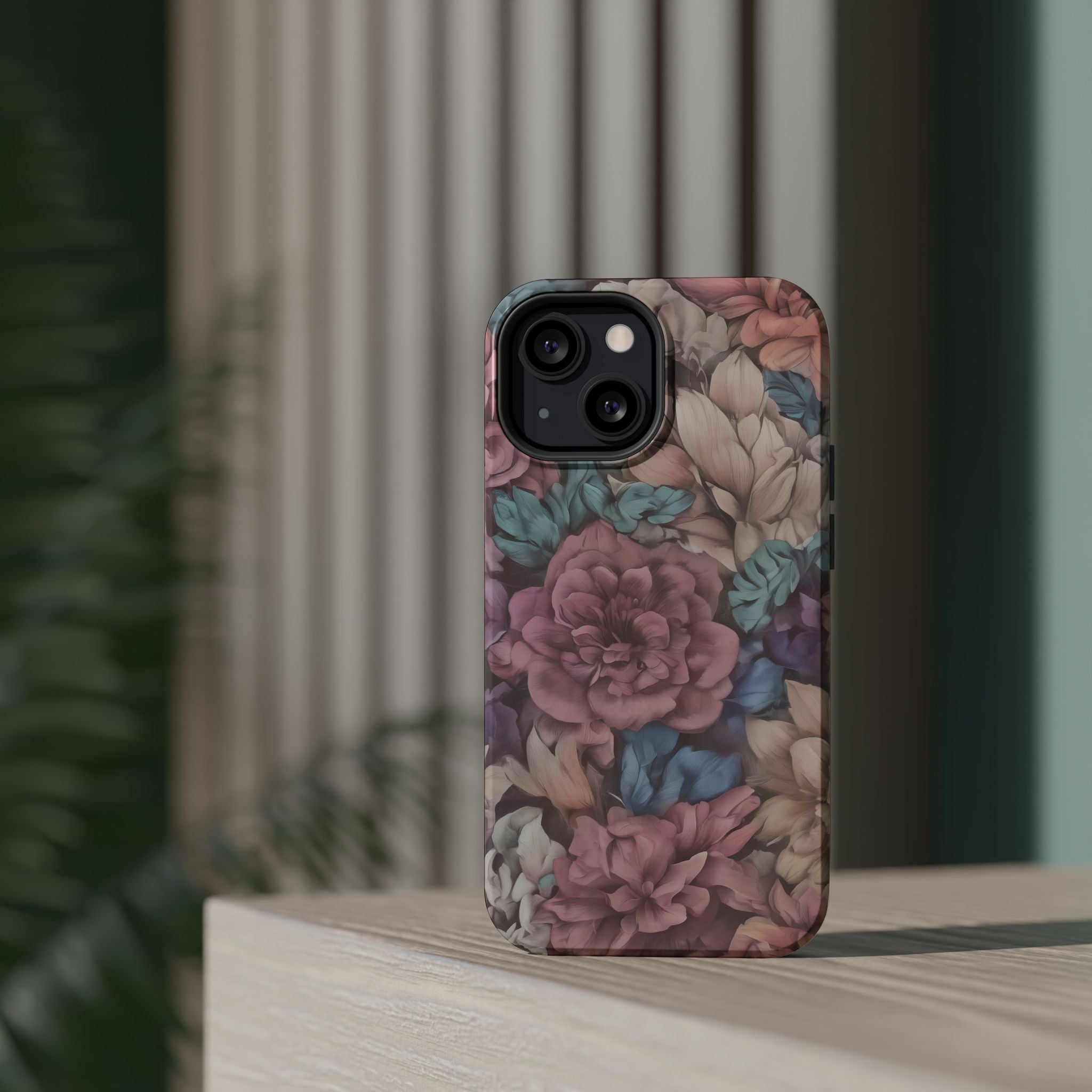 Floral Pattern Phone Case | Magnetic Impact-Resistant Case