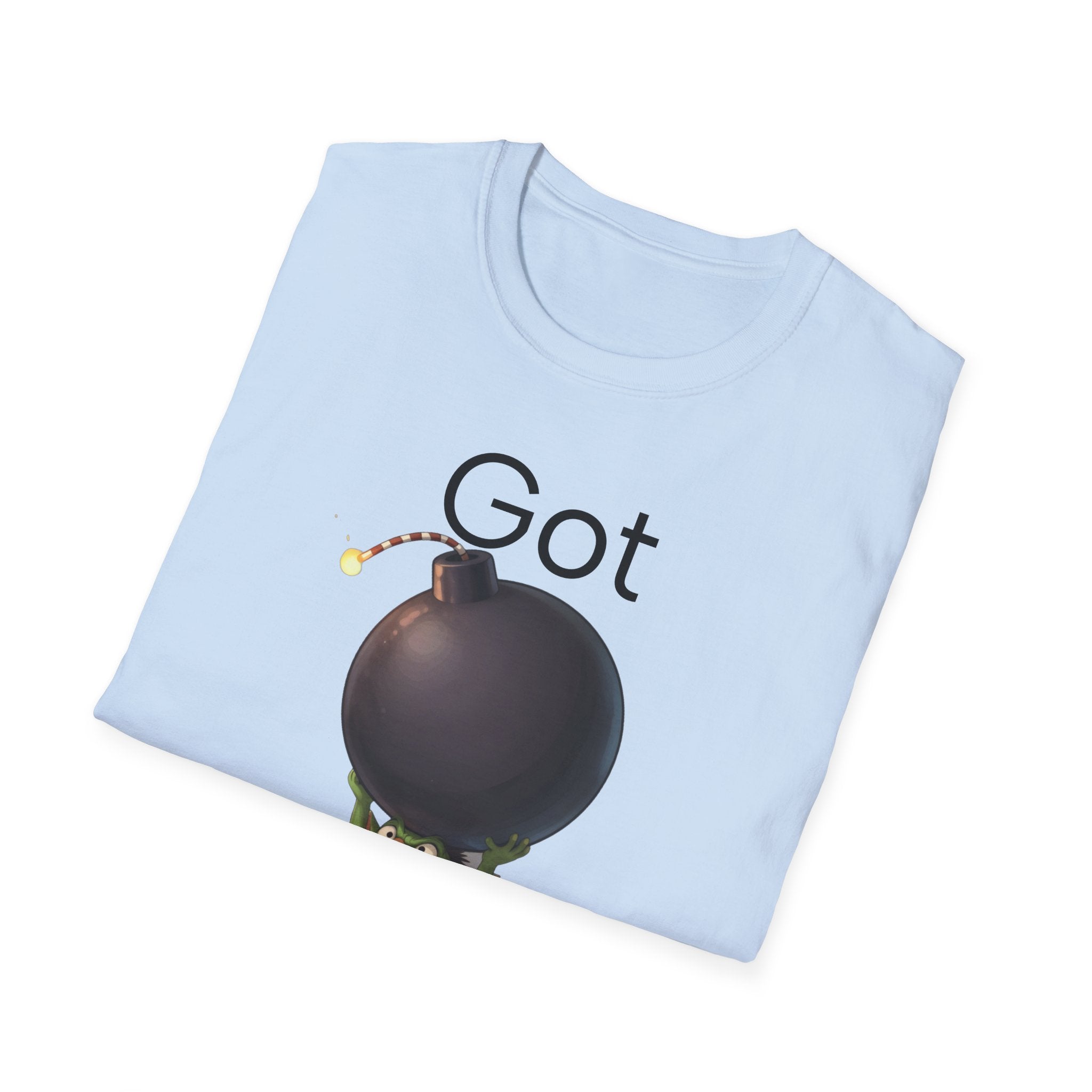 Got Bomb? T-Shirt — Cute Goblin Holding Bomb Graphic Tee