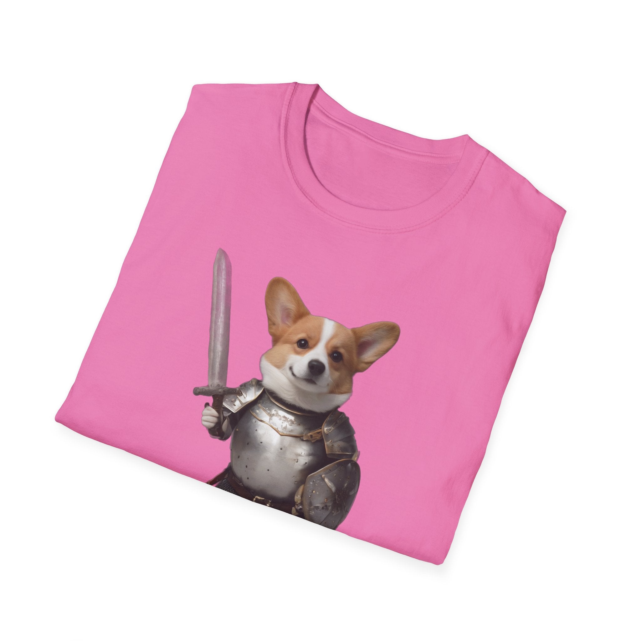 Funny Corgi T-Shirt — Sir Galahound Corgi Knight Graphic Tee