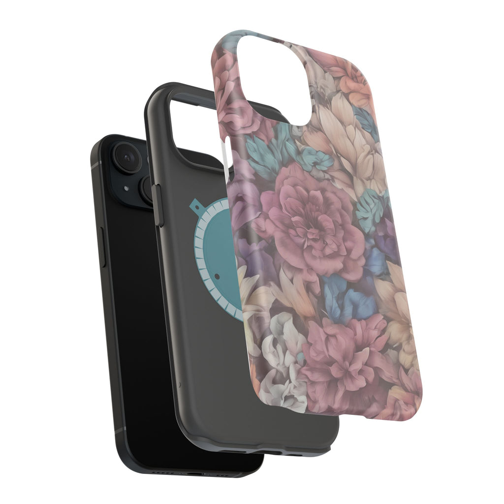 Floral Pattern Phone Case | Magnetic Impact-Resistant Case