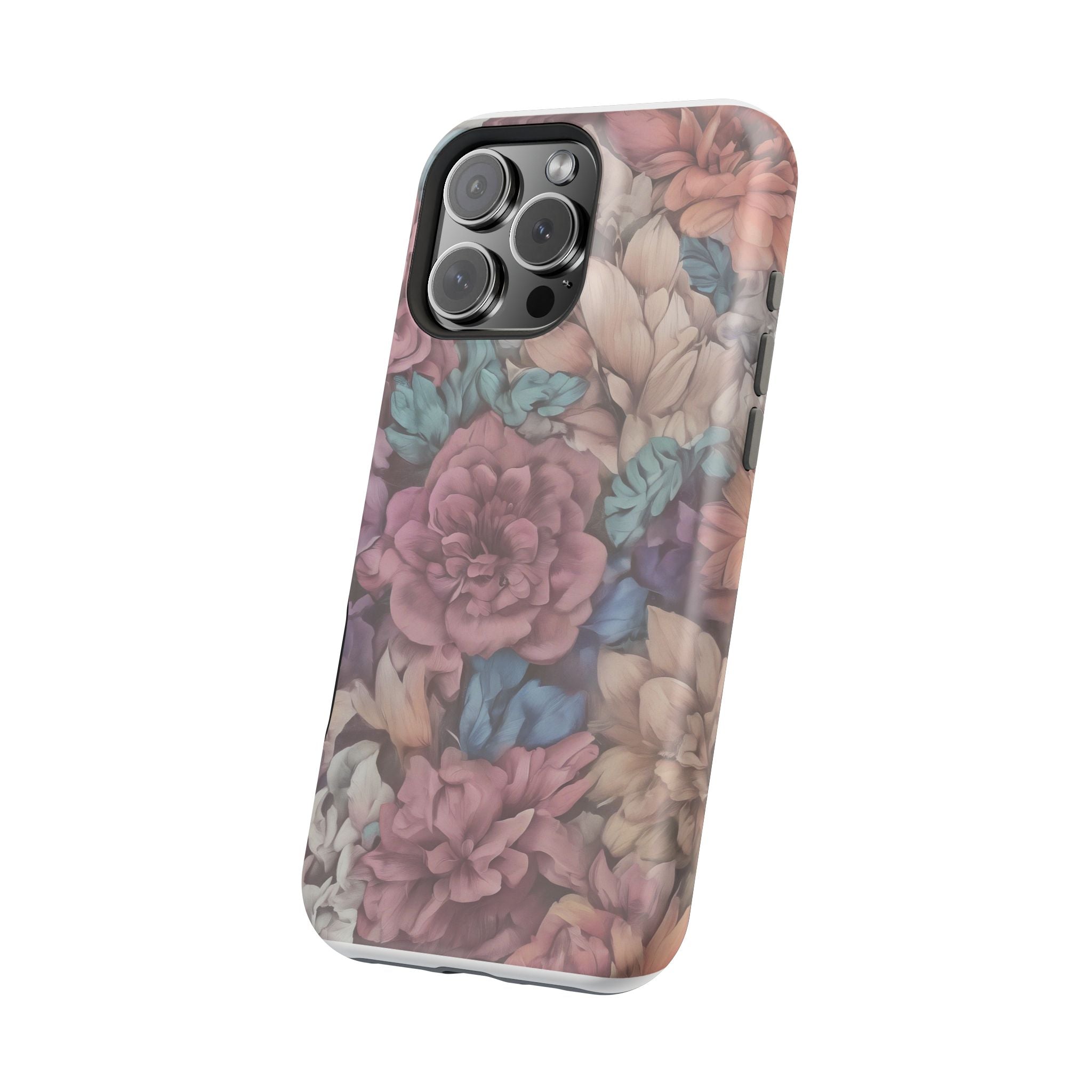 Floral Pattern Phone Case | Magnetic Impact-Resistant Case