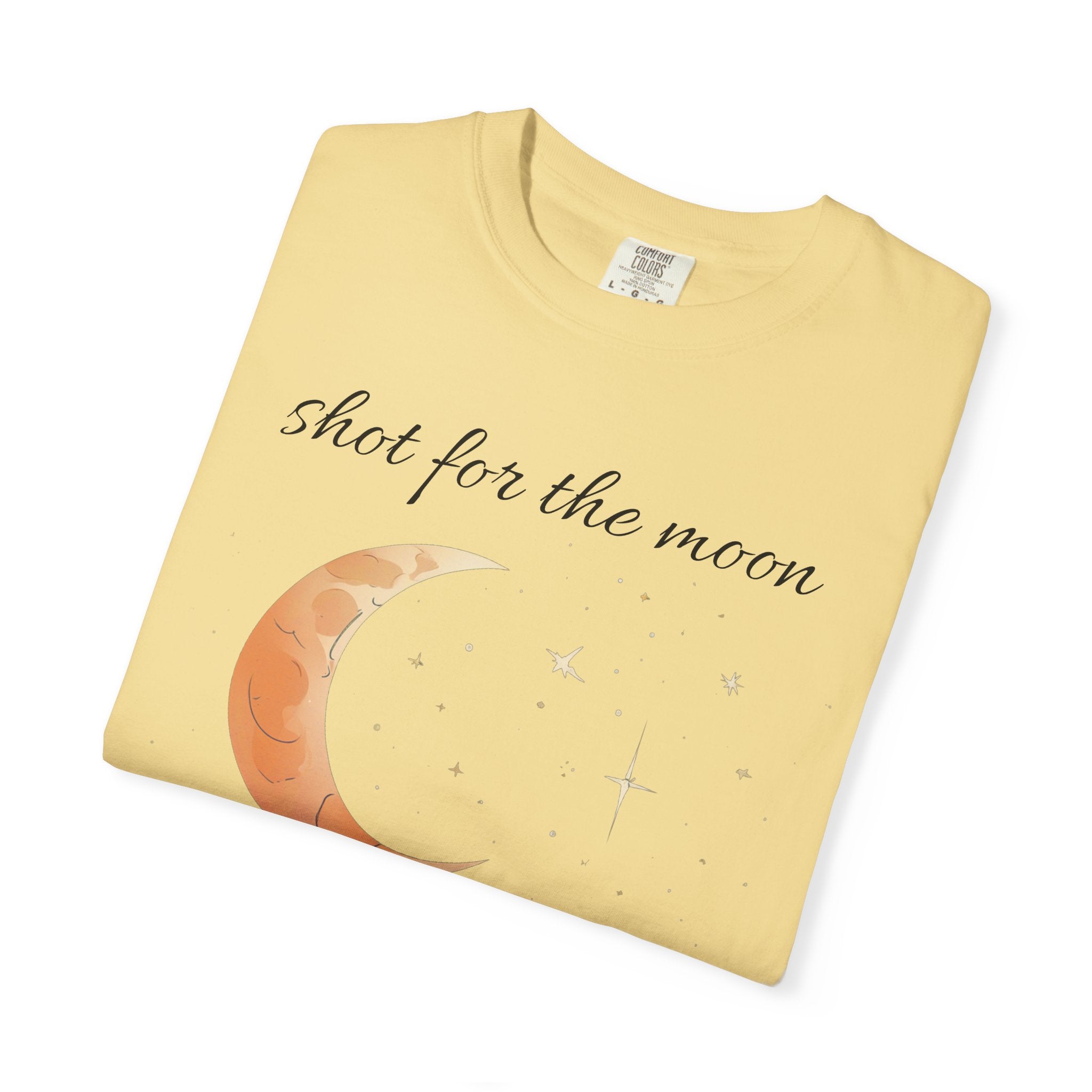 Shot for the Moon Rocket Moon T-Shirt | Landed Among the Stars