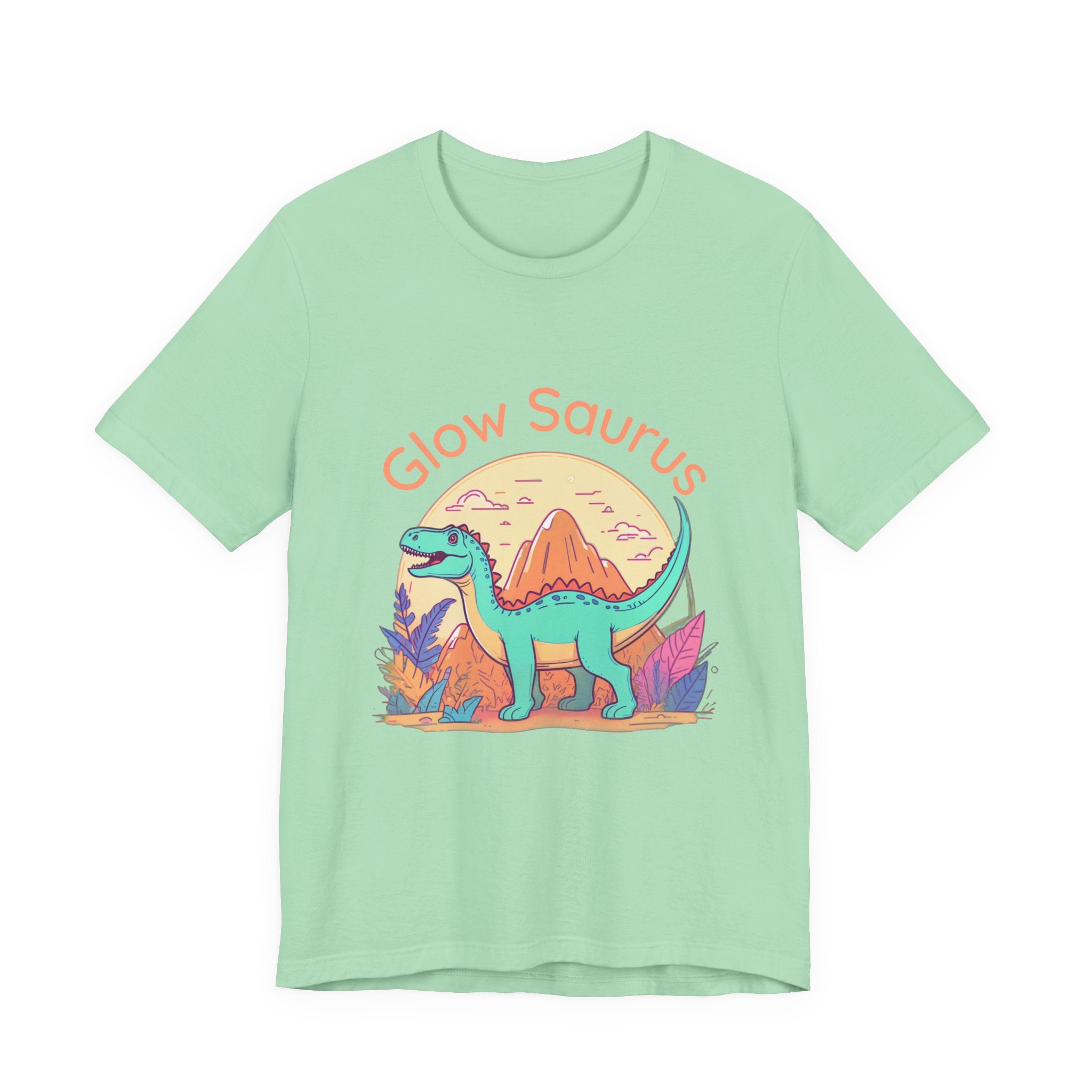 Glow Saurus Tee — Cute Retro Dinosaur T‑Shirt