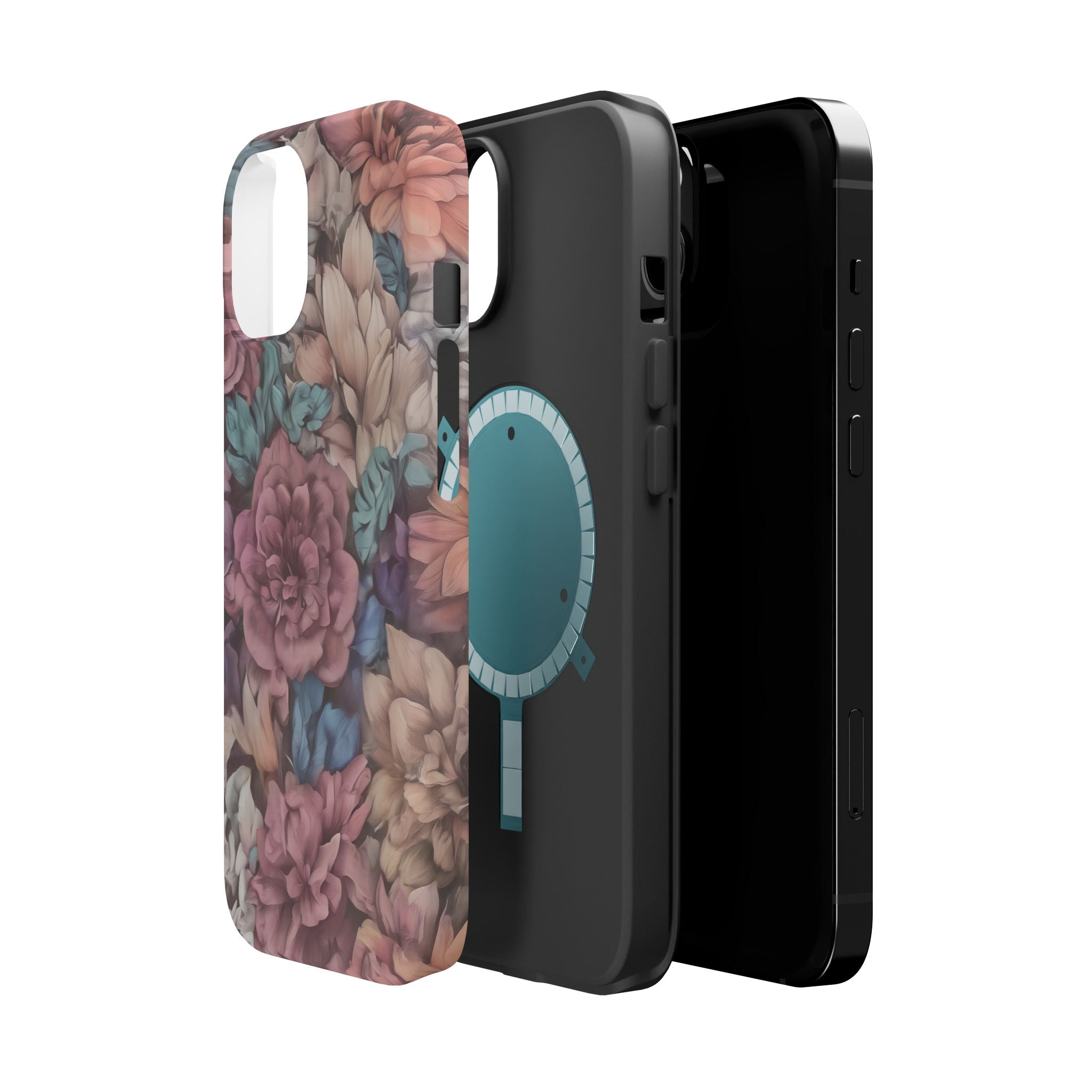 Floral Pattern Phone Case | Magnetic Impact-Resistant Case