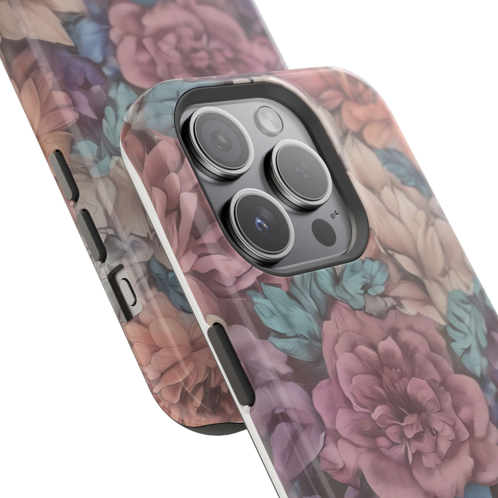 Floral Pattern Phone Case | Magnetic Impact-Resistant Case