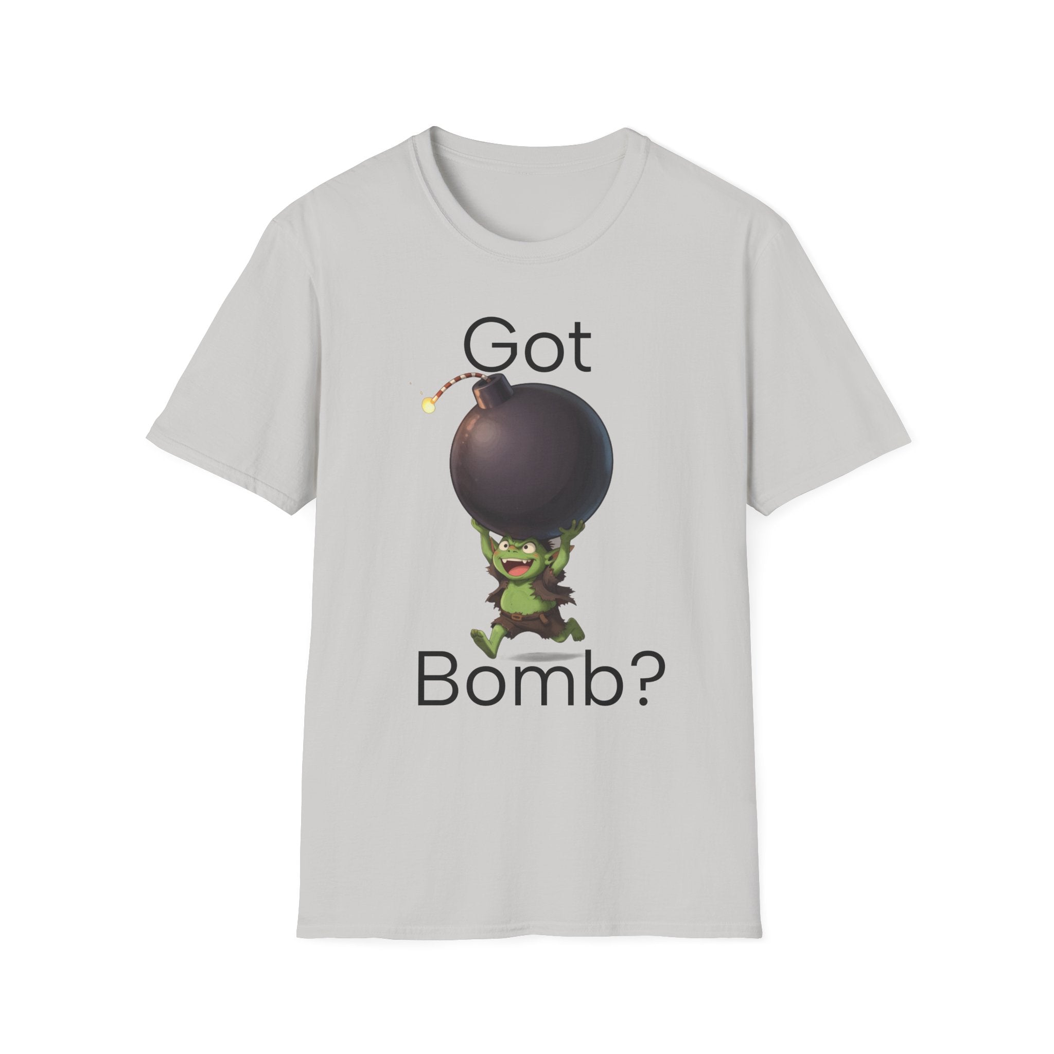 Got Bomb? T-Shirt — Cute Goblin Holding Bomb Graphic Tee