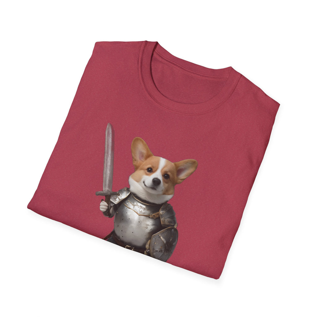 Funny Corgi T-Shirt — Sir Galahound Corgi Knight Graphic Tee