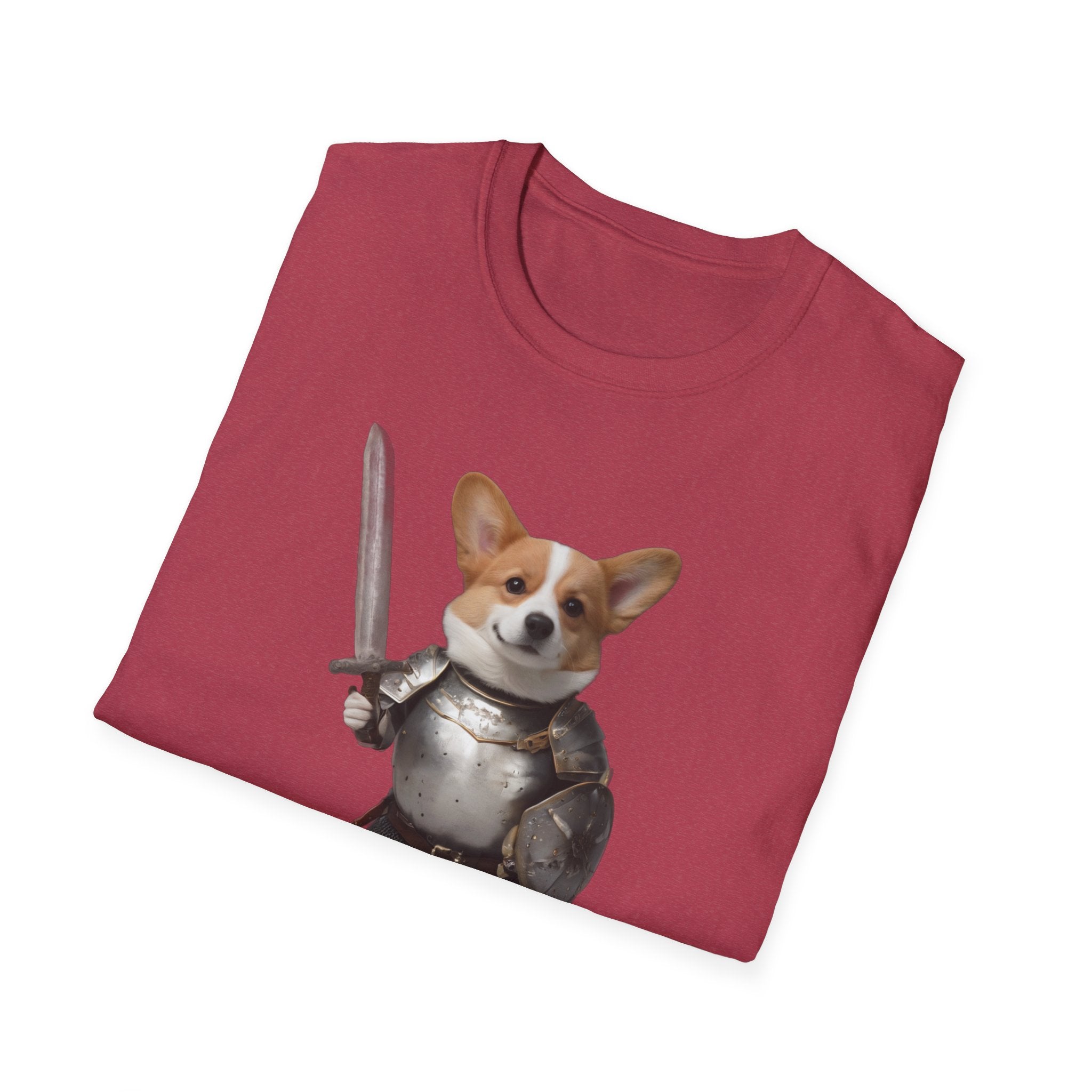 Funny Corgi T-Shirt — Sir Galahound Corgi Knight Graphic Tee