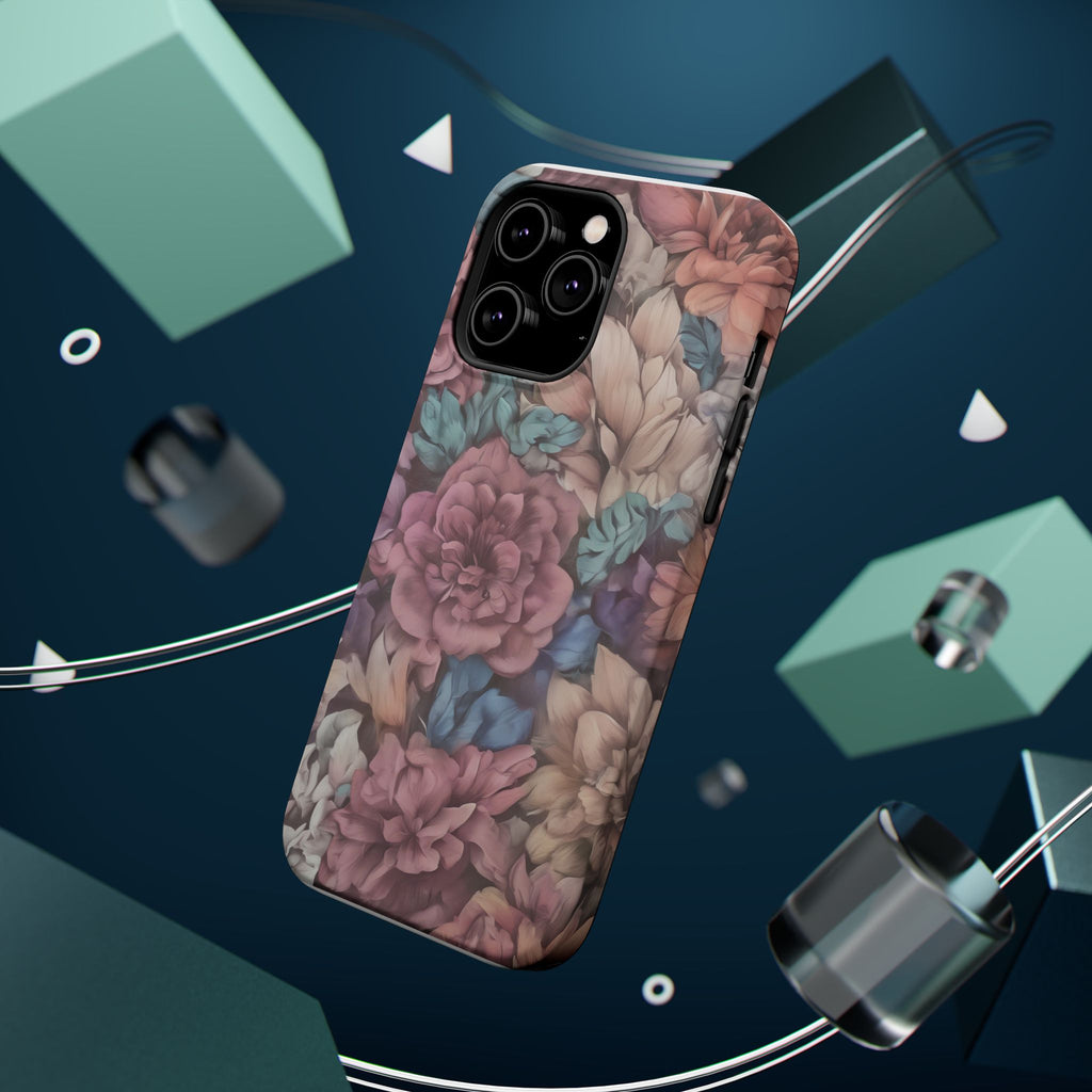 Floral Pattern Phone Case | Magnetic Impact-Resistant Case