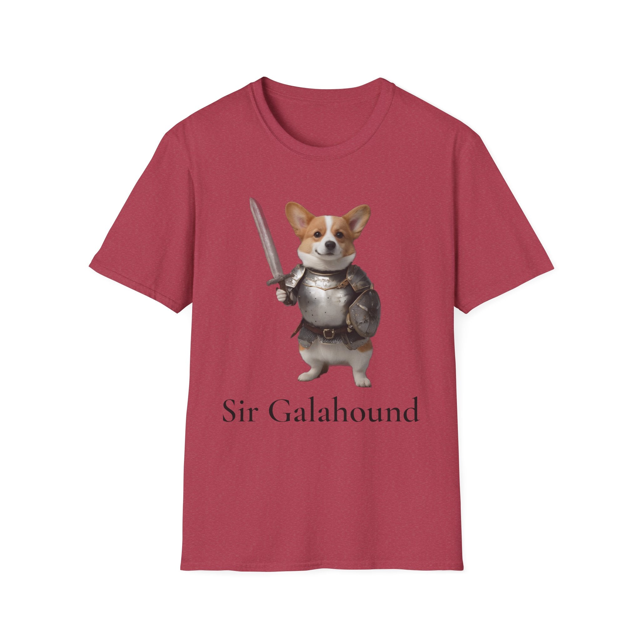 Funny Corgi T-Shirt — Sir Galahound Corgi Knight Graphic Tee
