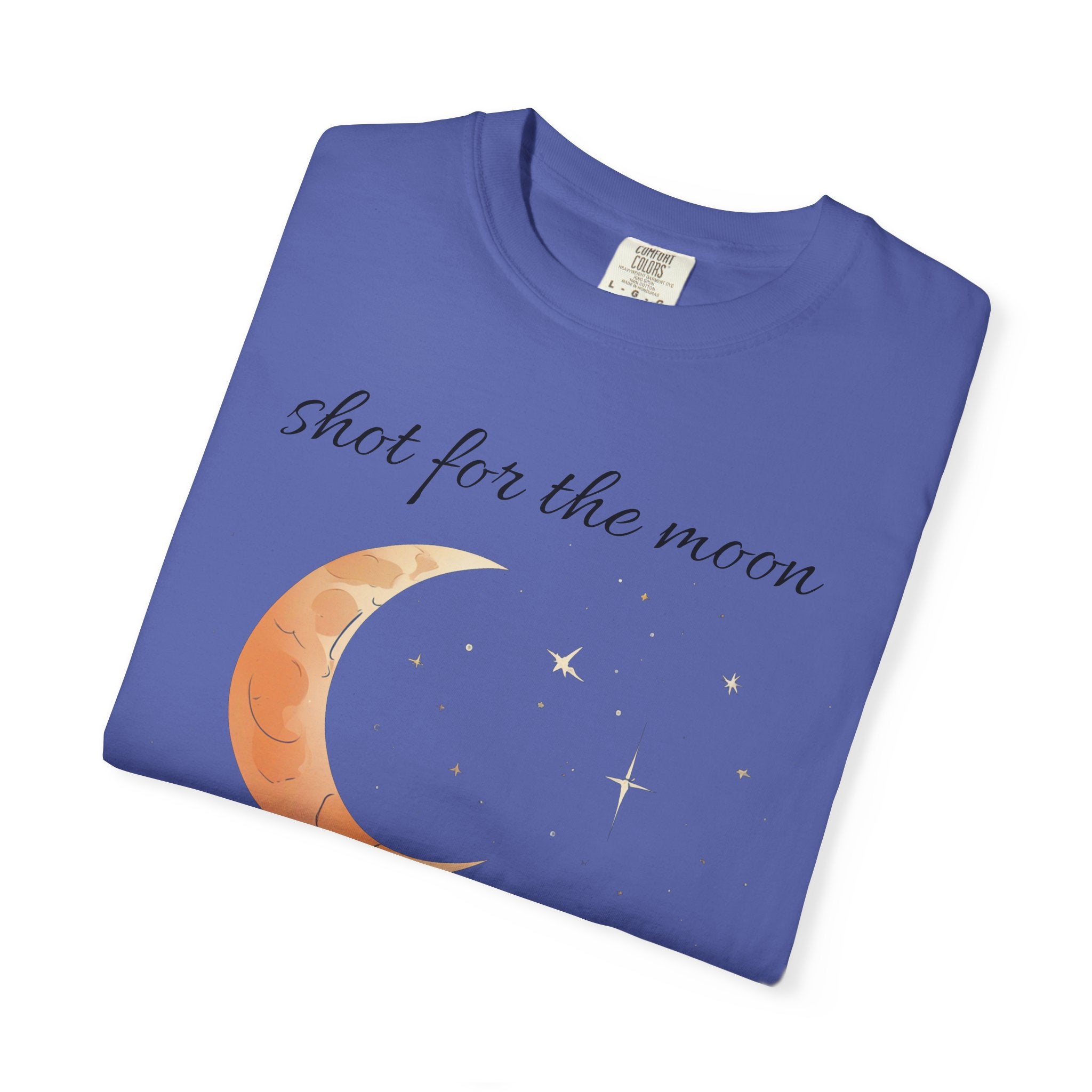 Shot for the Moon Rocket Moon T-Shirt | Landed Among the Stars