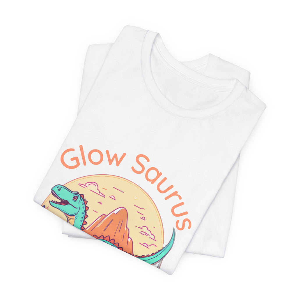 Glow Saurus Tee — Cute Retro Dinosaur T‑Shirt
