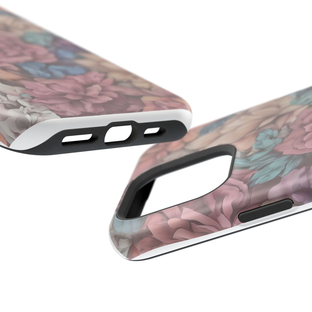 Floral Pattern Phone Case | Magnetic Impact-Resistant Case
