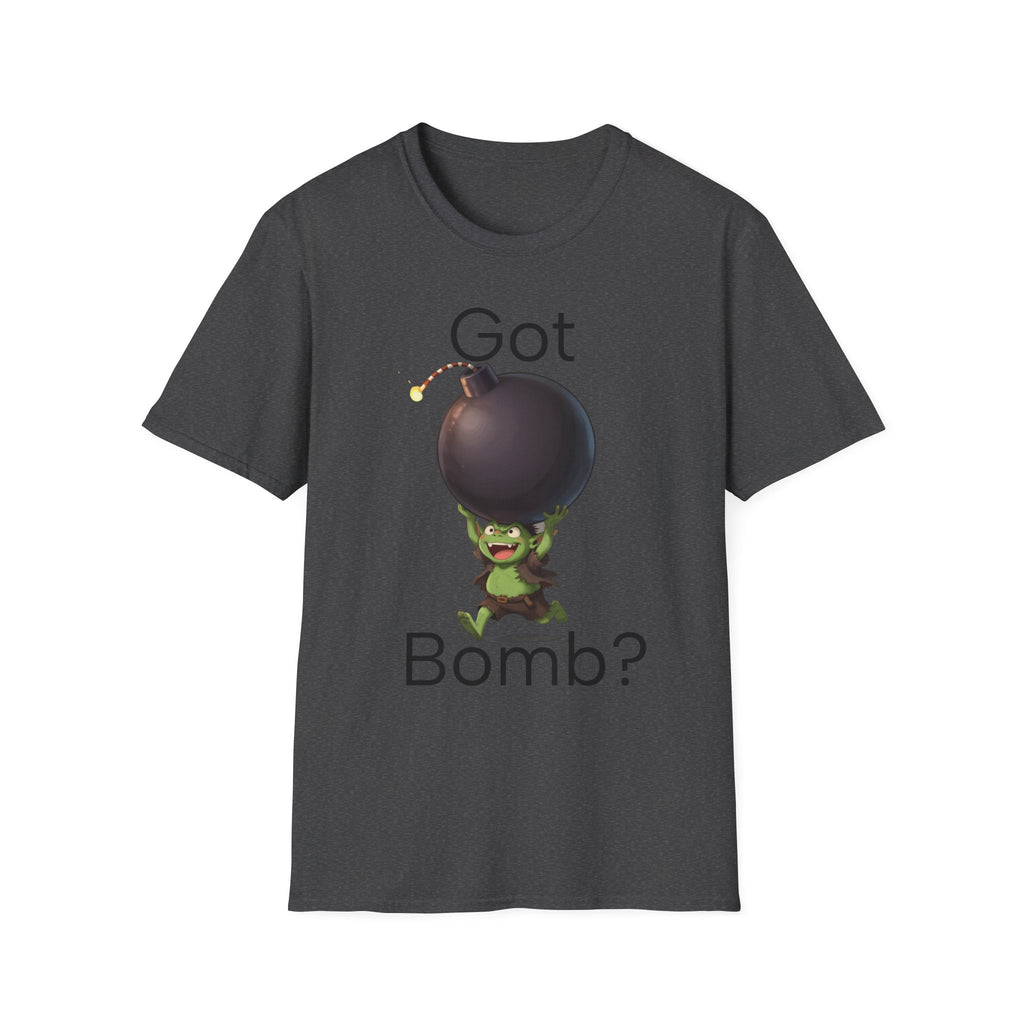 Got Bomb? T-Shirt — Cute Goblin Holding Bomb Graphic Tee