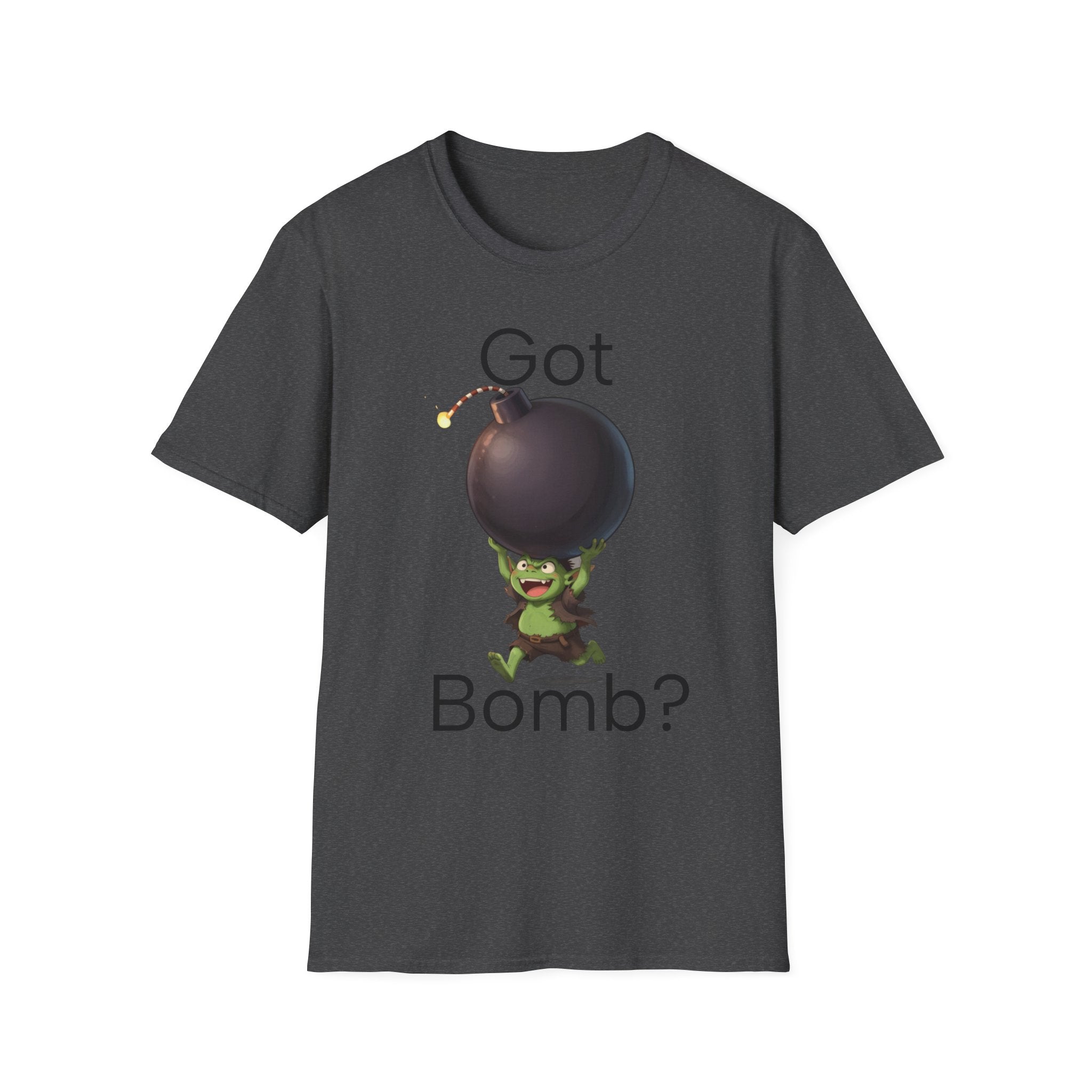 Got Bomb? T-Shirt — Cute Goblin Holding Bomb Graphic Tee