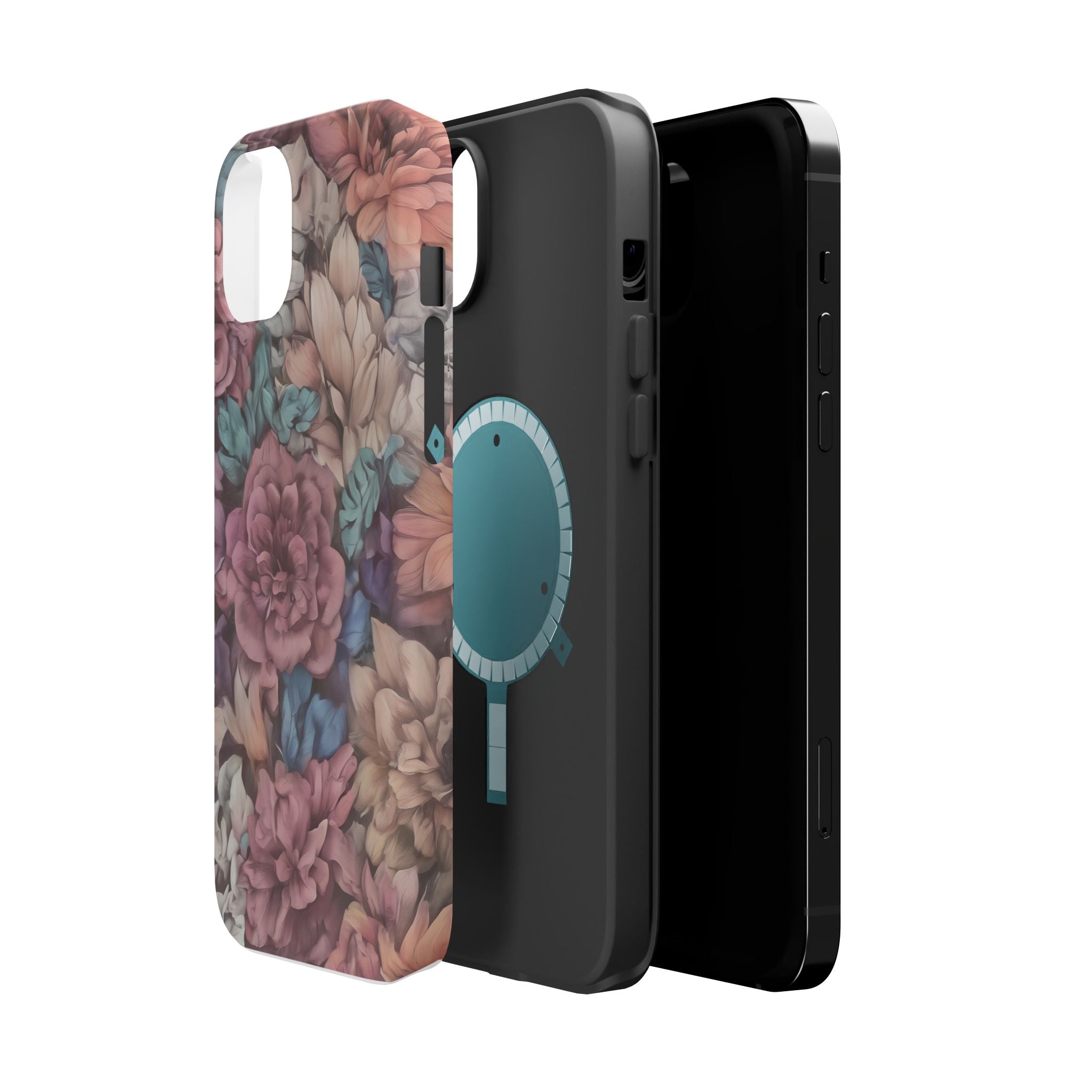 Floral Pattern Phone Case | Magnetic Impact-Resistant Case
