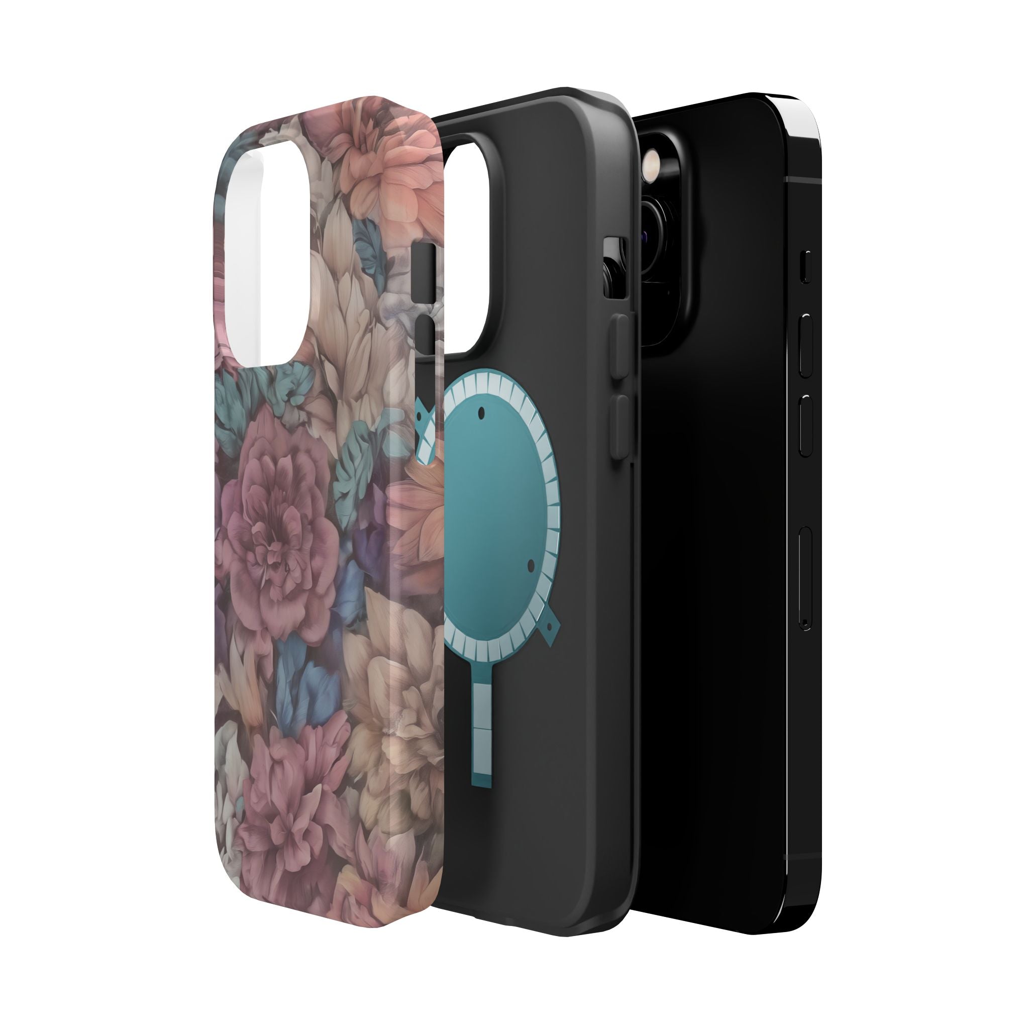 Floral Pattern Phone Case | Magnetic Impact-Resistant Case