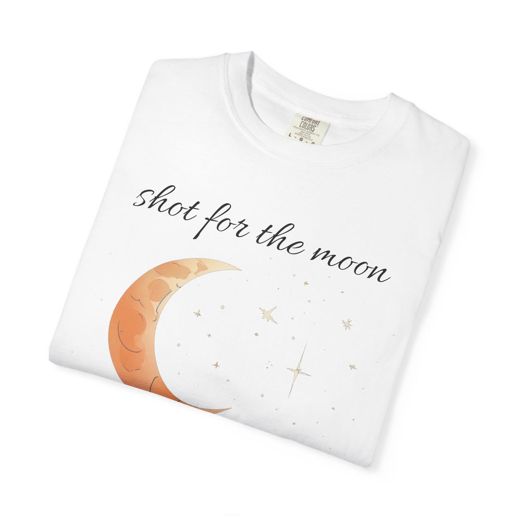 Shot for the Moon Rocket Moon T-Shirt | Landed Among the Stars