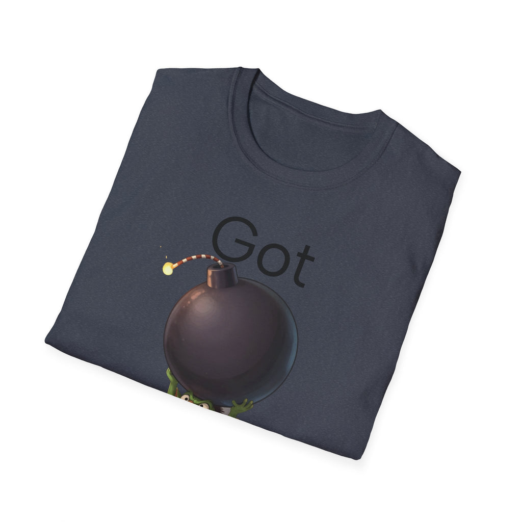Got Bomb? T-Shirt — Cute Goblin Holding Bomb Graphic Tee