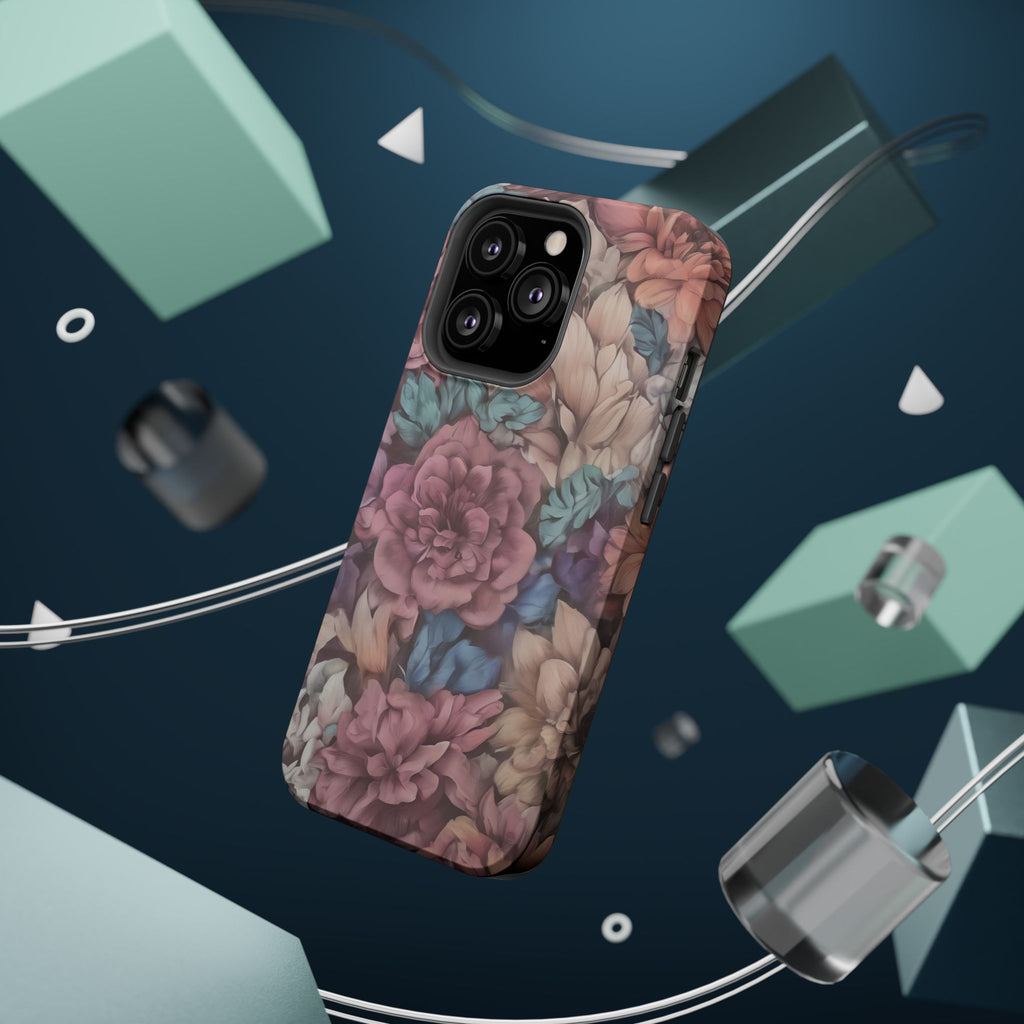 Floral Pattern Phone Case | Magnetic Impact-Resistant Case