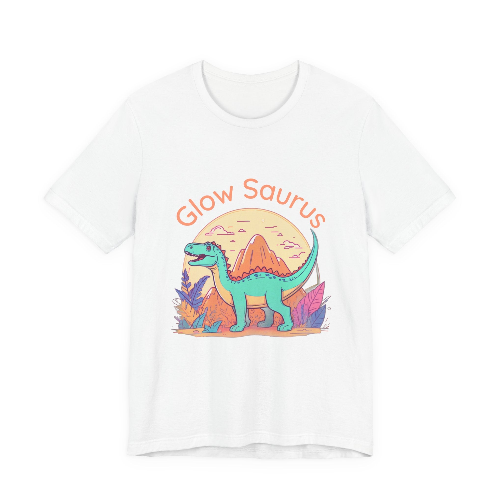 Glow Saurus Tee — Cute Retro Dinosaur T‑Shirt