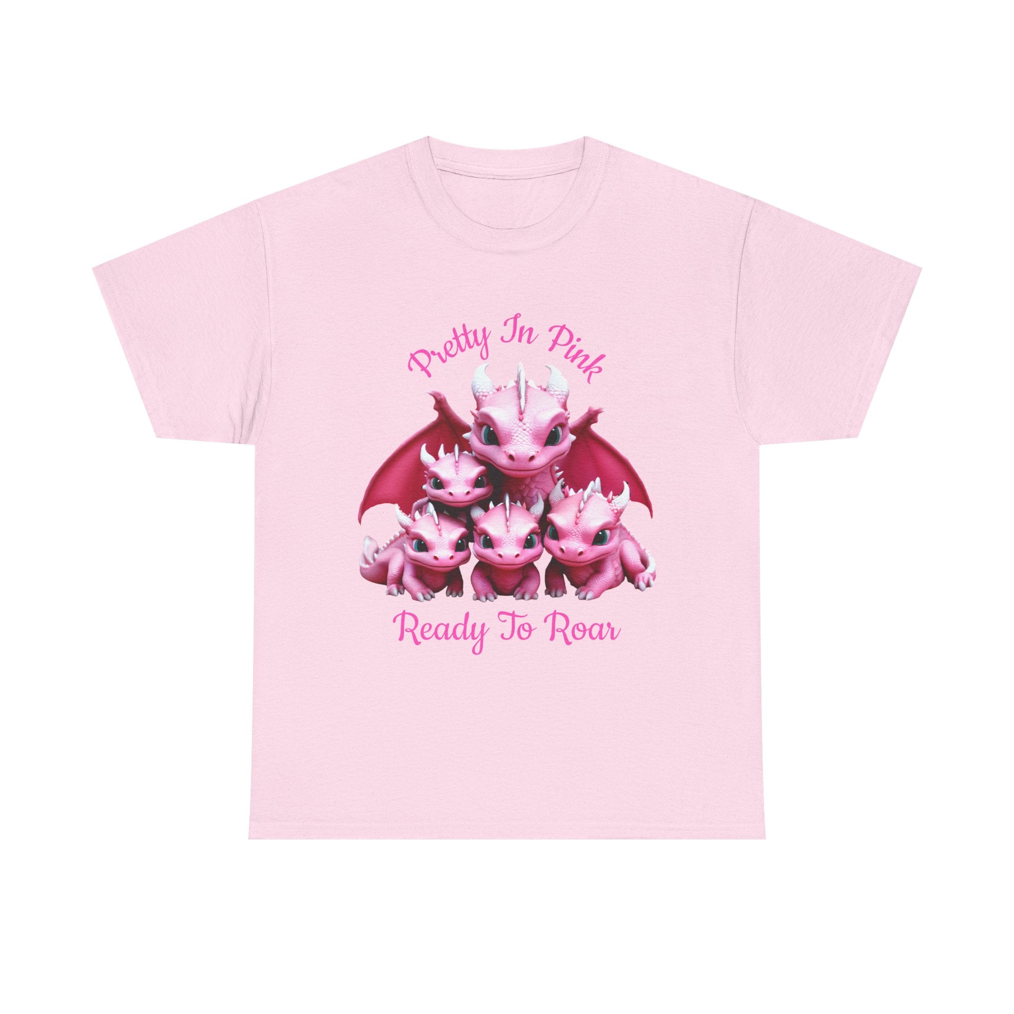 Pretty In Pink Dragons tee | Ready To Roar design