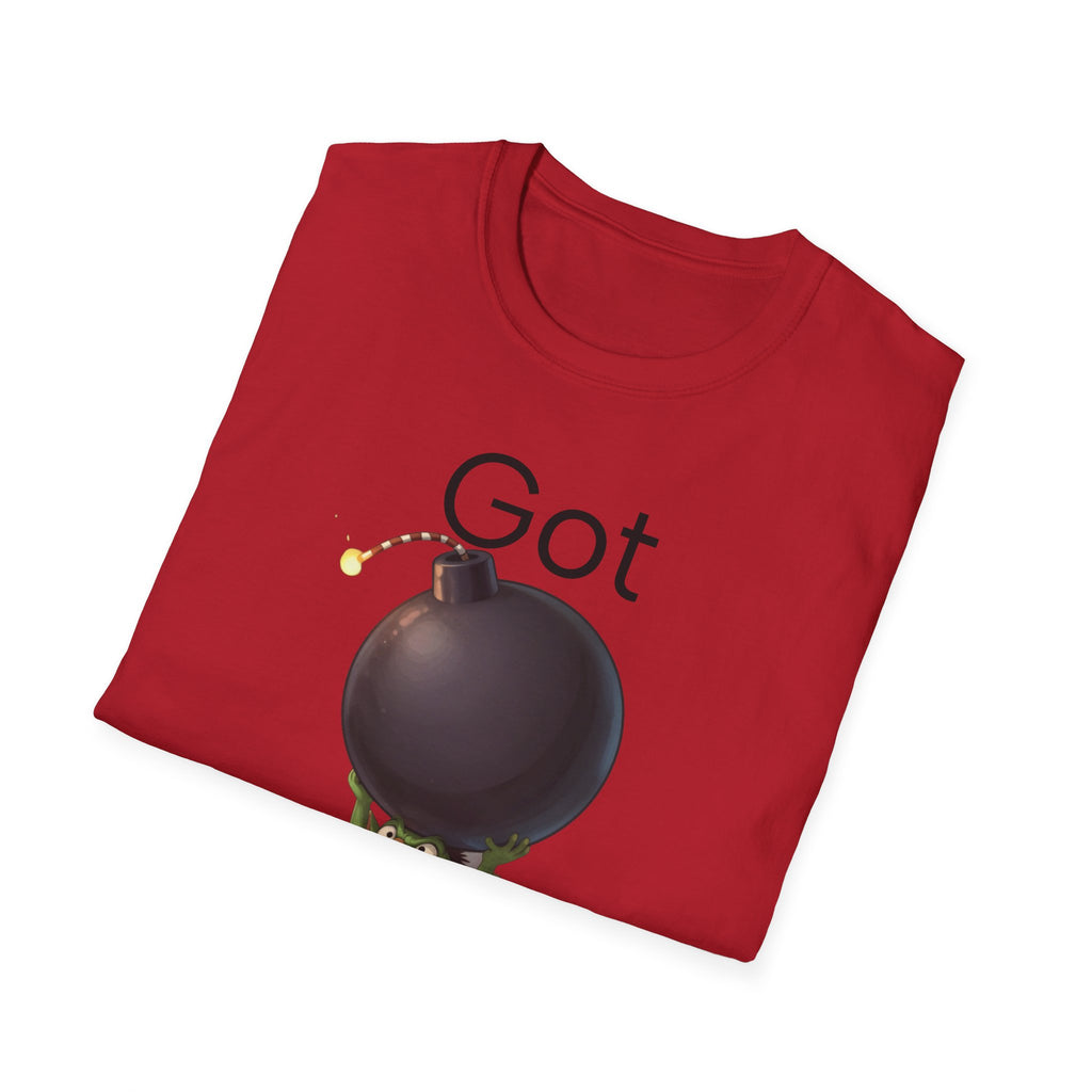 Got Bomb? T-Shirt — Cute Goblin Holding Bomb Graphic Tee