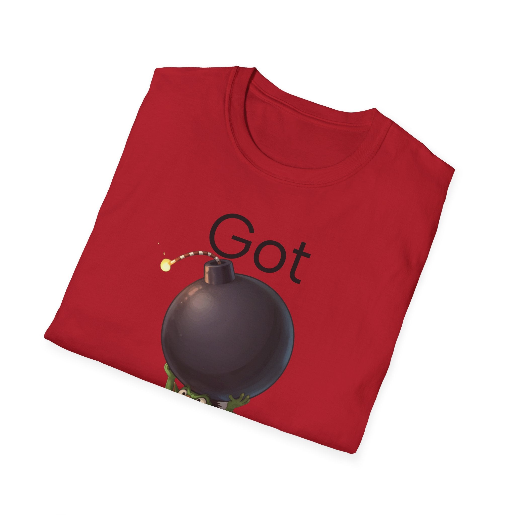 Got Bomb? T-Shirt — Cute Goblin Holding Bomb Graphic Tee