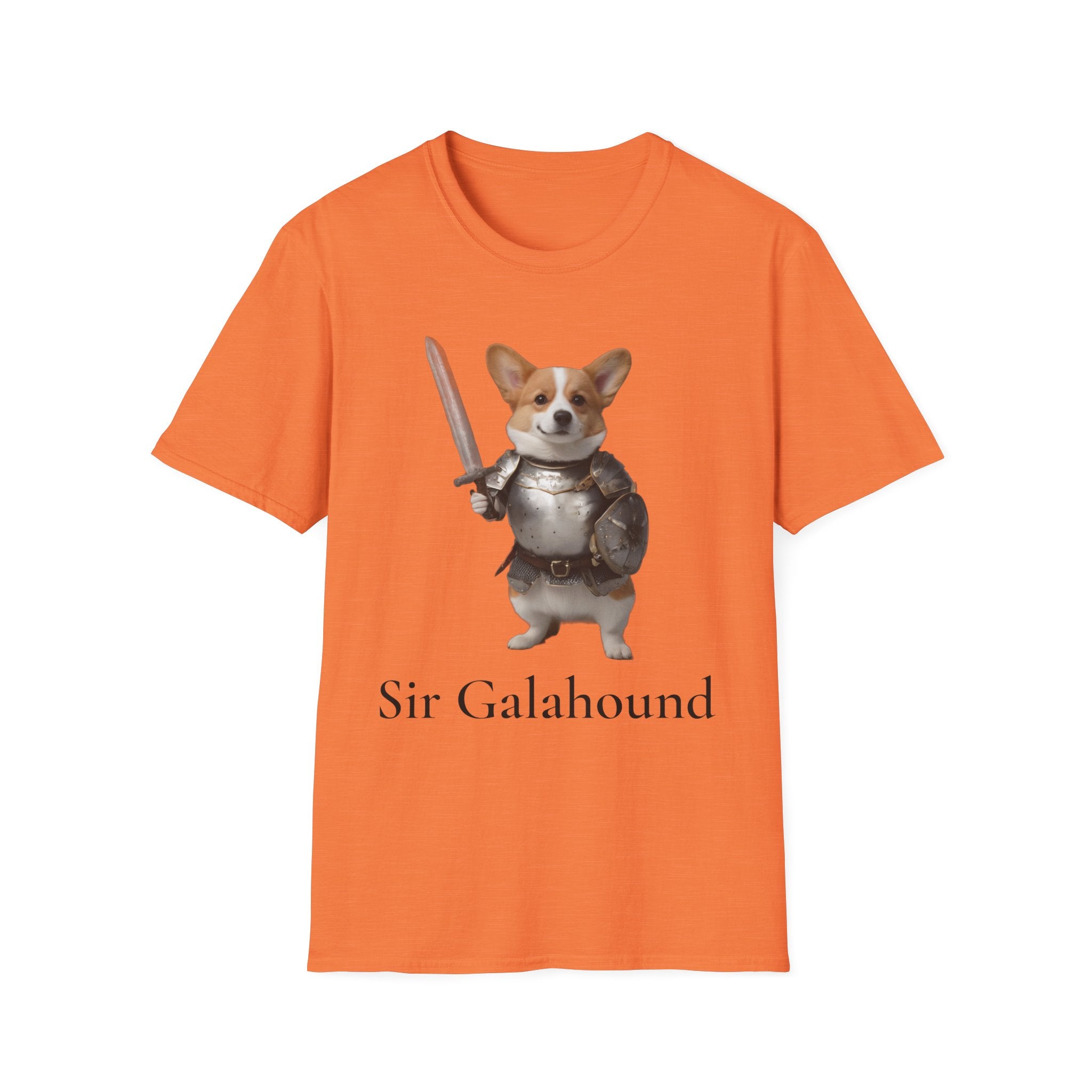 Funny Corgi T-Shirt — Sir Galahound Corgi Knight Graphic Tee